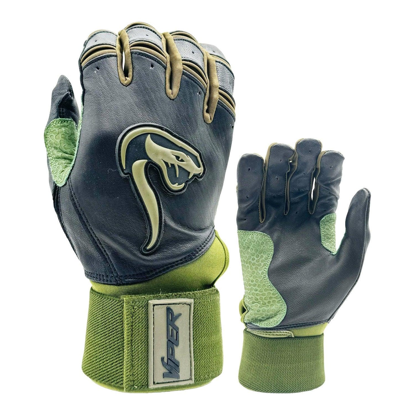 Grindstone Long Cuff Batting Glove - OD Green - Smash It Sports