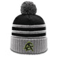 Anarchy Retro Logo Beanie #134 with Pom (Black/Grey/White)