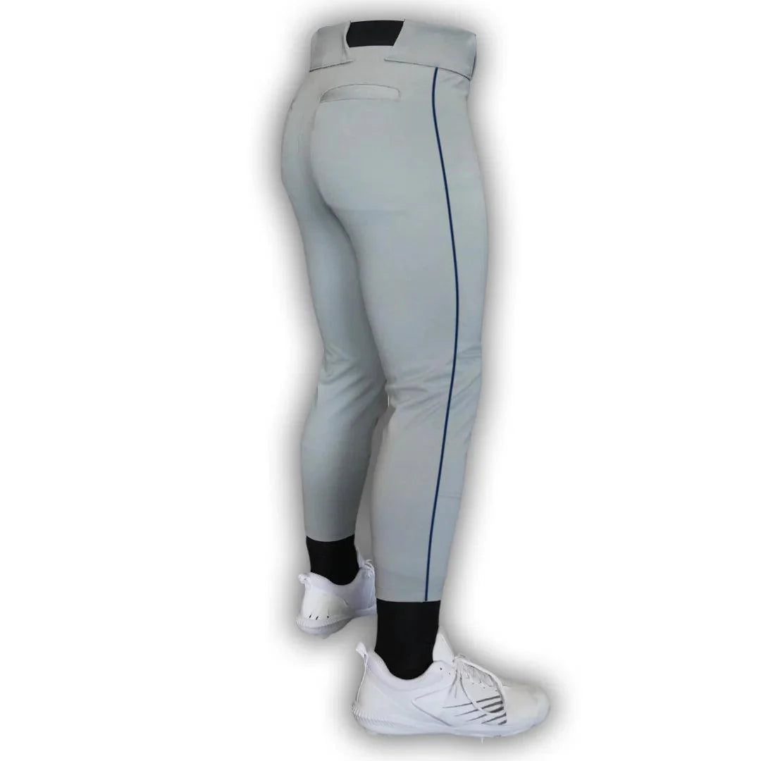 Original Dirty Mids - Piped Collection Baseball Pants (Grey) - Smash It Sports