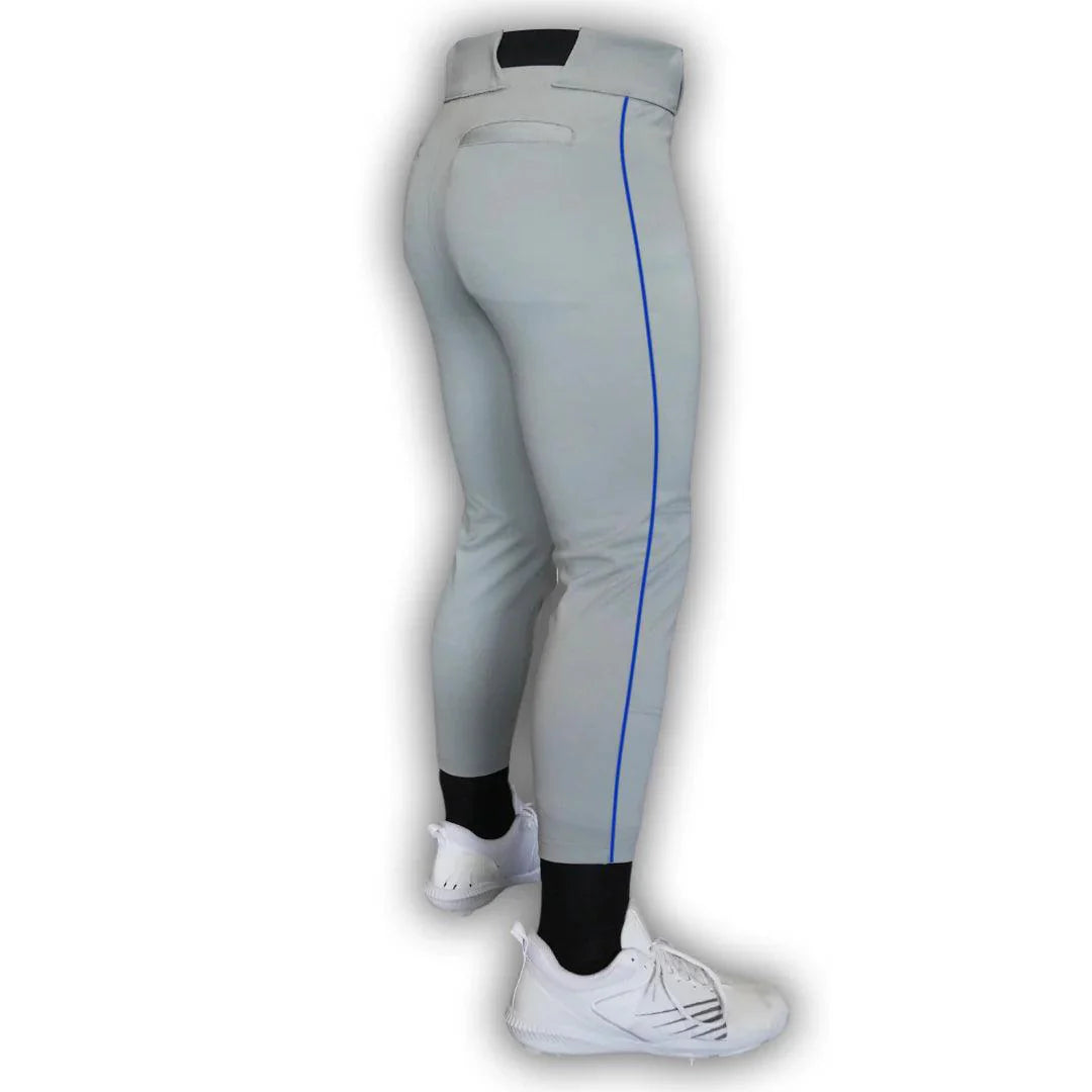 Original Dirty Mids - Piped Collection Baseball Pants (Grey) - Smash It Sports