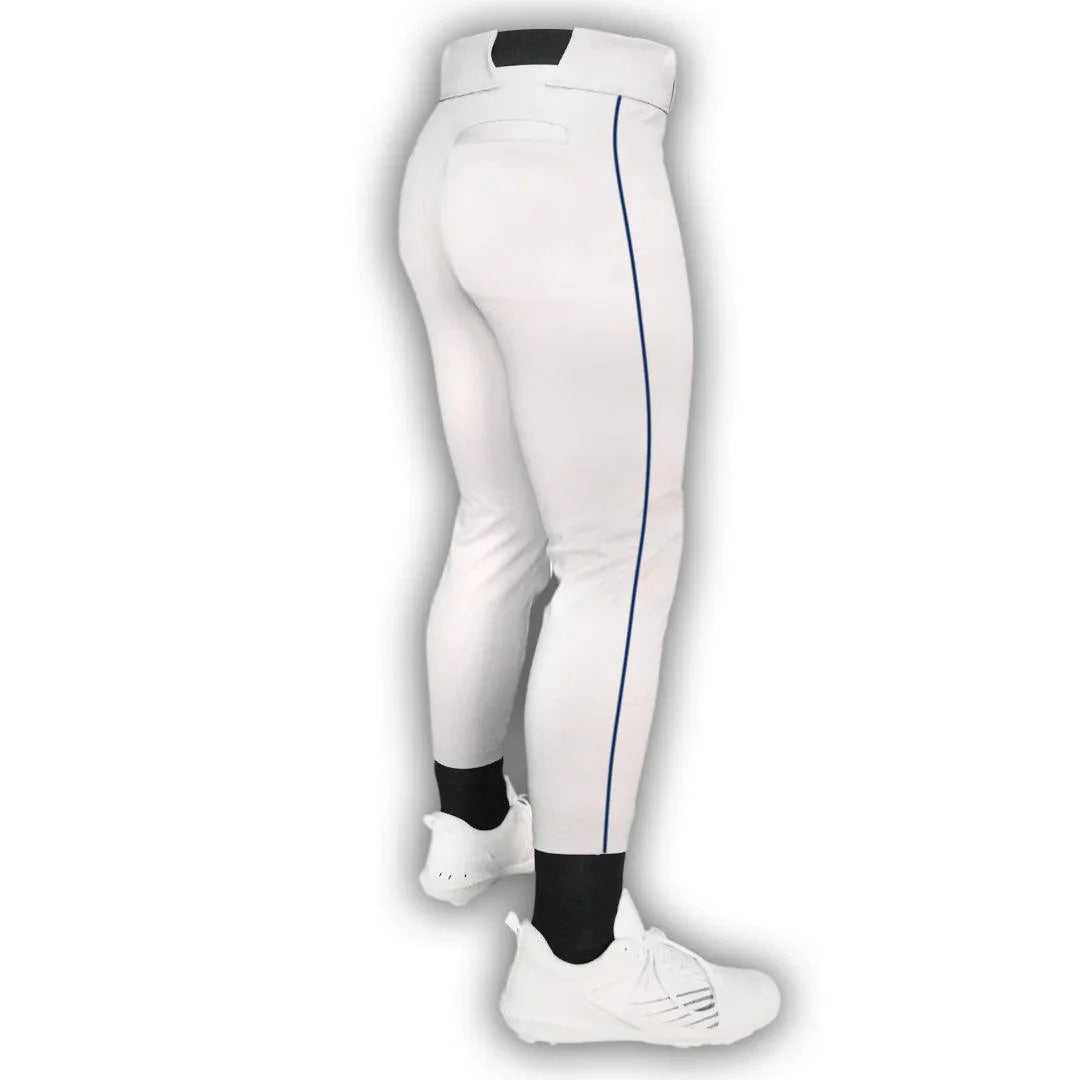 Original Dirty Mids - Piped Collection Baseball Pants (White) - Smash It Sports