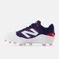 New Balance Men's Fresh Foam 3000 v7 Molded Baseball Cleats - Navy/White/Red - PL3000H7