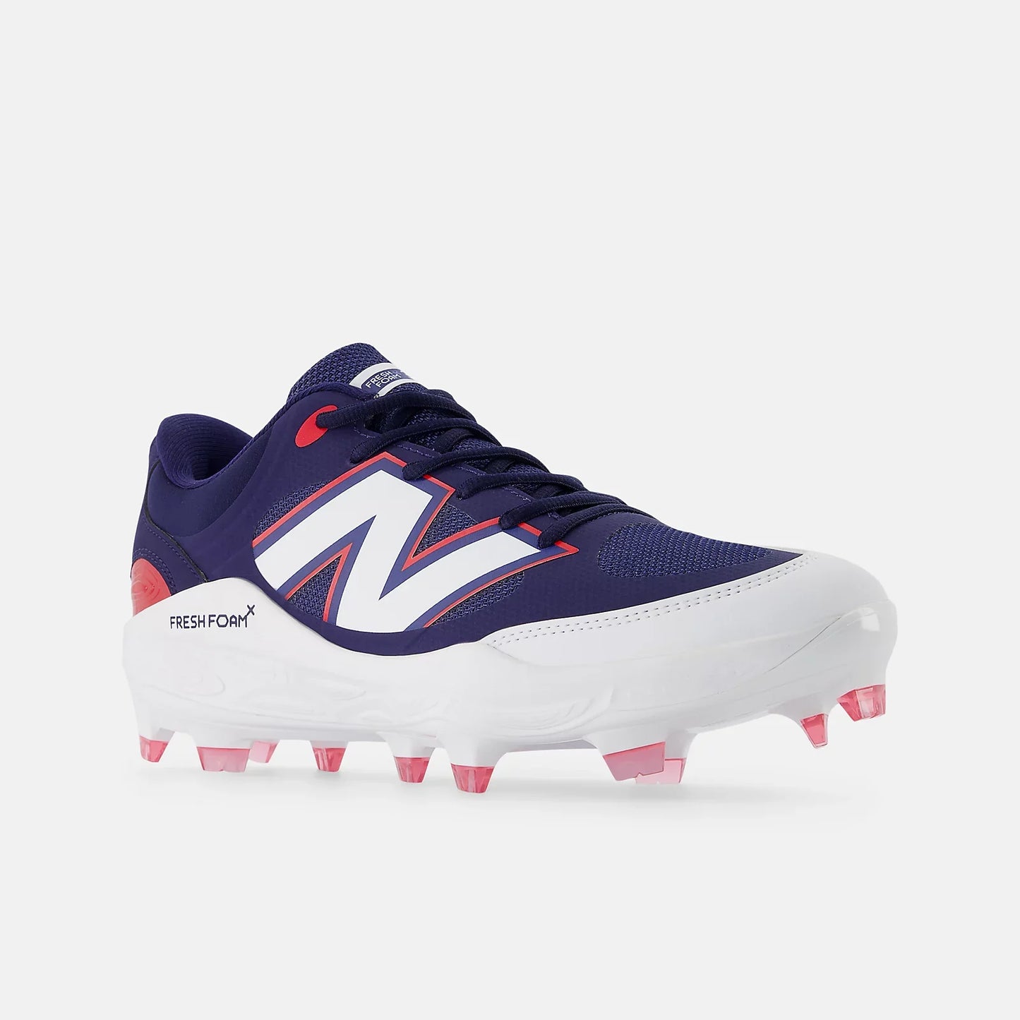 New Balance Men's Fresh Foam 3000 v7 Molded Baseball Cleats - Navy/White/Red - PL3000H7
