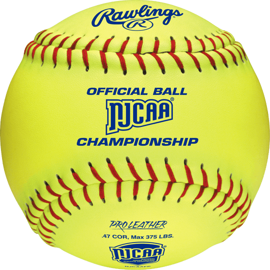 Rawlings 12" NJCAAFP NJCAA Championship 47/375 Leather Fastpitch Softballs NJCAAFP – Specs Overview | Smash It Sports | leath