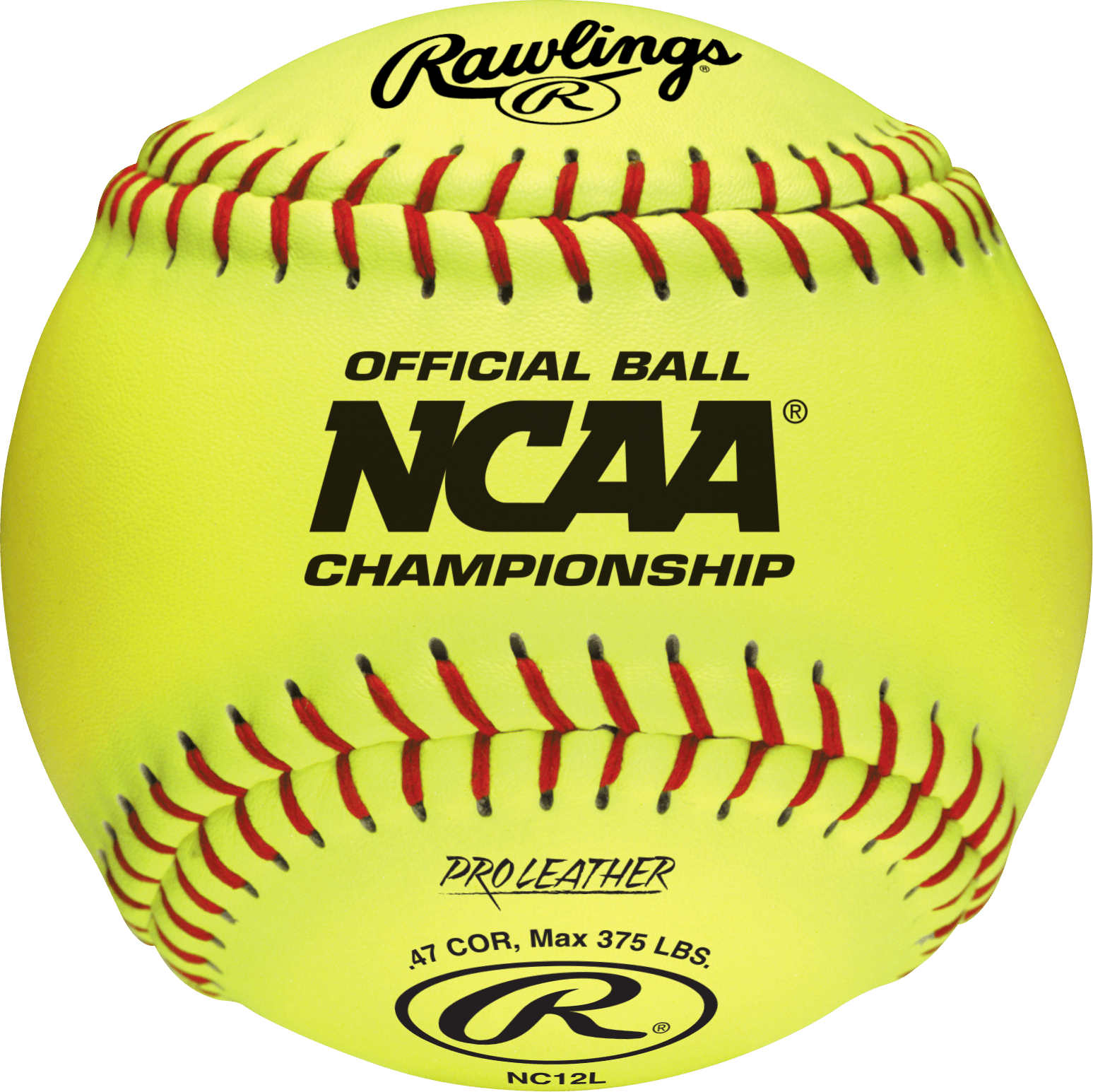 Rawlings 12" Official NCAA Championship Fastpitch Softballs NC12L – Specs Overview | Smash It Sports | leather, core, seam