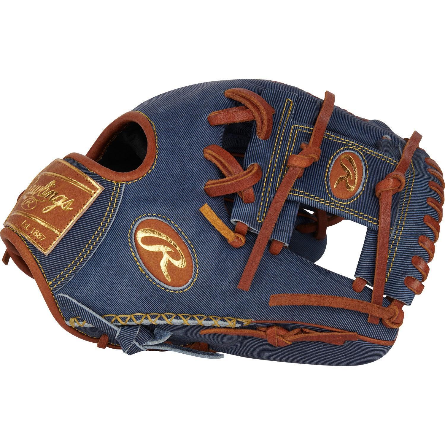 Rawlings Heart of the Hide Pro Label Denim Edition 11.5" Baseball Fielding Glove - PRO204-2D – Product View | Smash It Sports