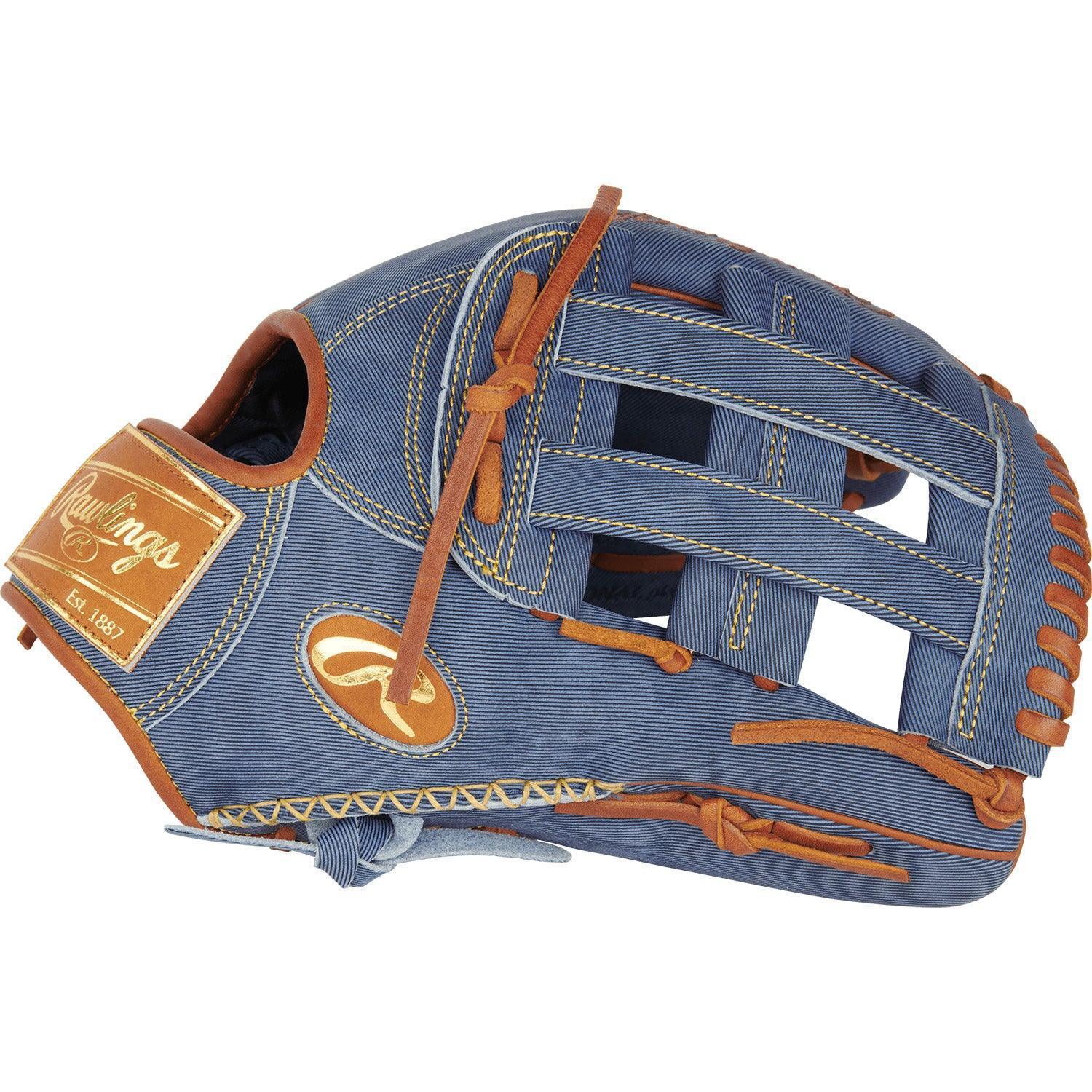 Rawlings Heart of the Hide Pro Label Denim Edition 12.75" Baseball Fielding Glove - PRO3039-6D – Product View | Smash It Spor