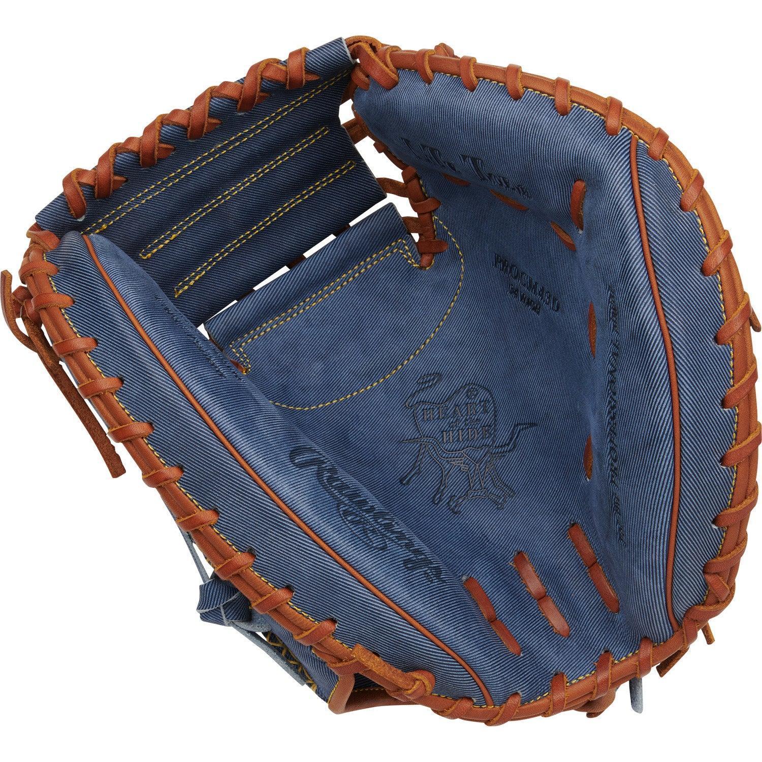 Rawlings Heart of the Hide Pro Label Denim Edition 34" Baseball Catcher's Glove/Mitt - PROCM43D - Smash It Sports