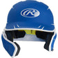 Rawlings Mach Two-Tone Matte Batting Helmet with EXT FLAP-MACHEXTL-LEFT HANDED BATTER – Sixth View | Smash It Sports