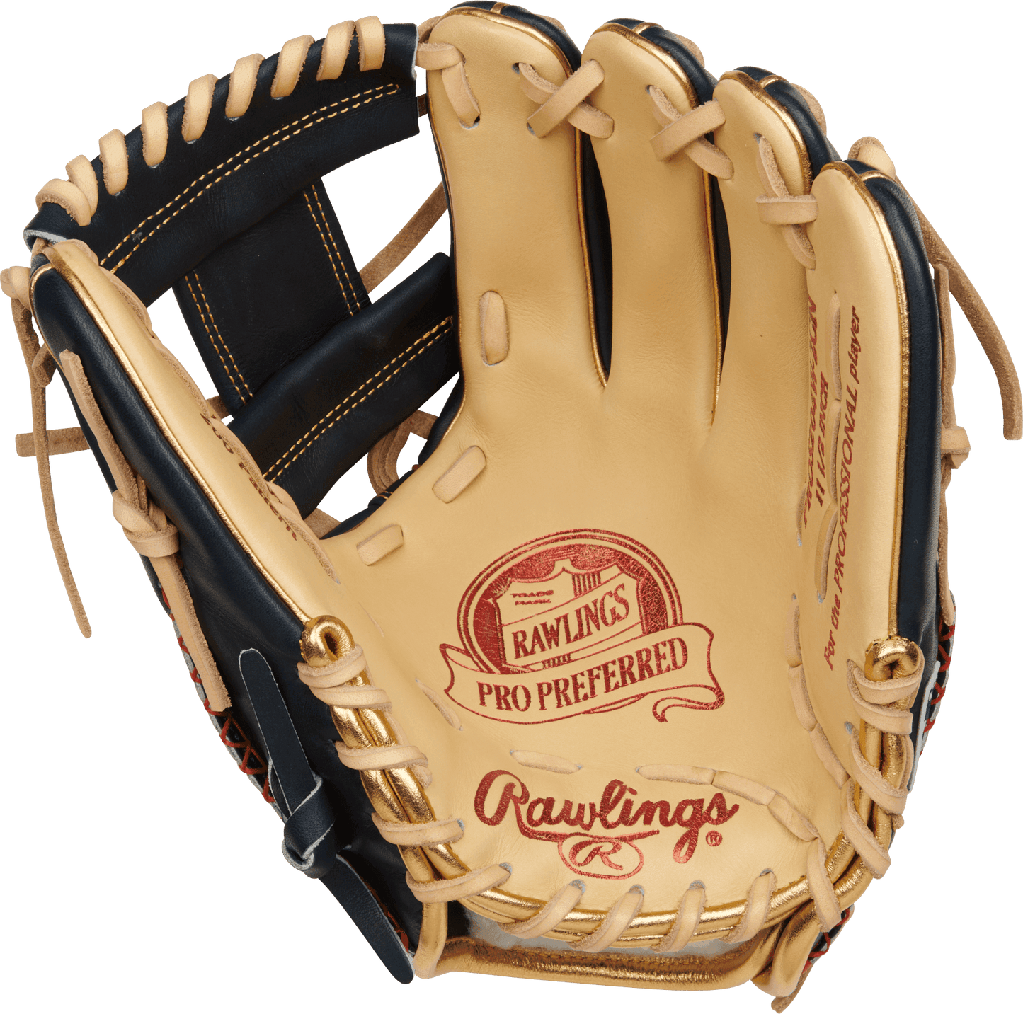 Rawlings Pro Preferred 11.5" Baseball Fielding Glove - RPROS204W-2CN – Specs Overview | Smash It Sports | leather, kip, pro