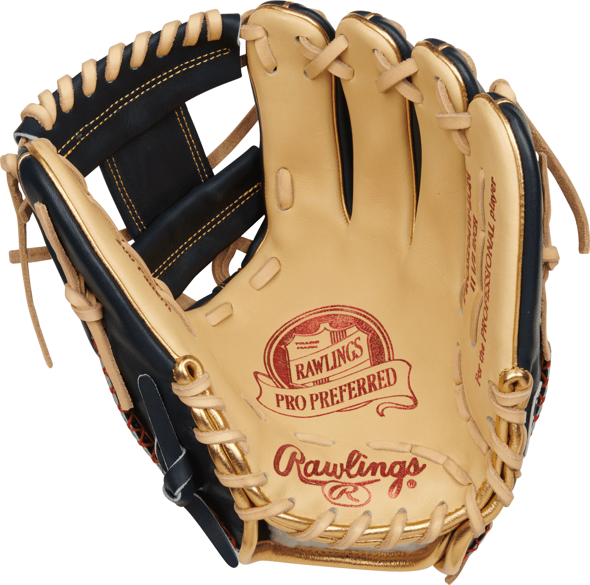 Rawlings Pro Preferred 11.5" Baseball Fielding Glove - RPROS204W-2CN – Specs Overview | Smash It Sports | leather, kip, pro
