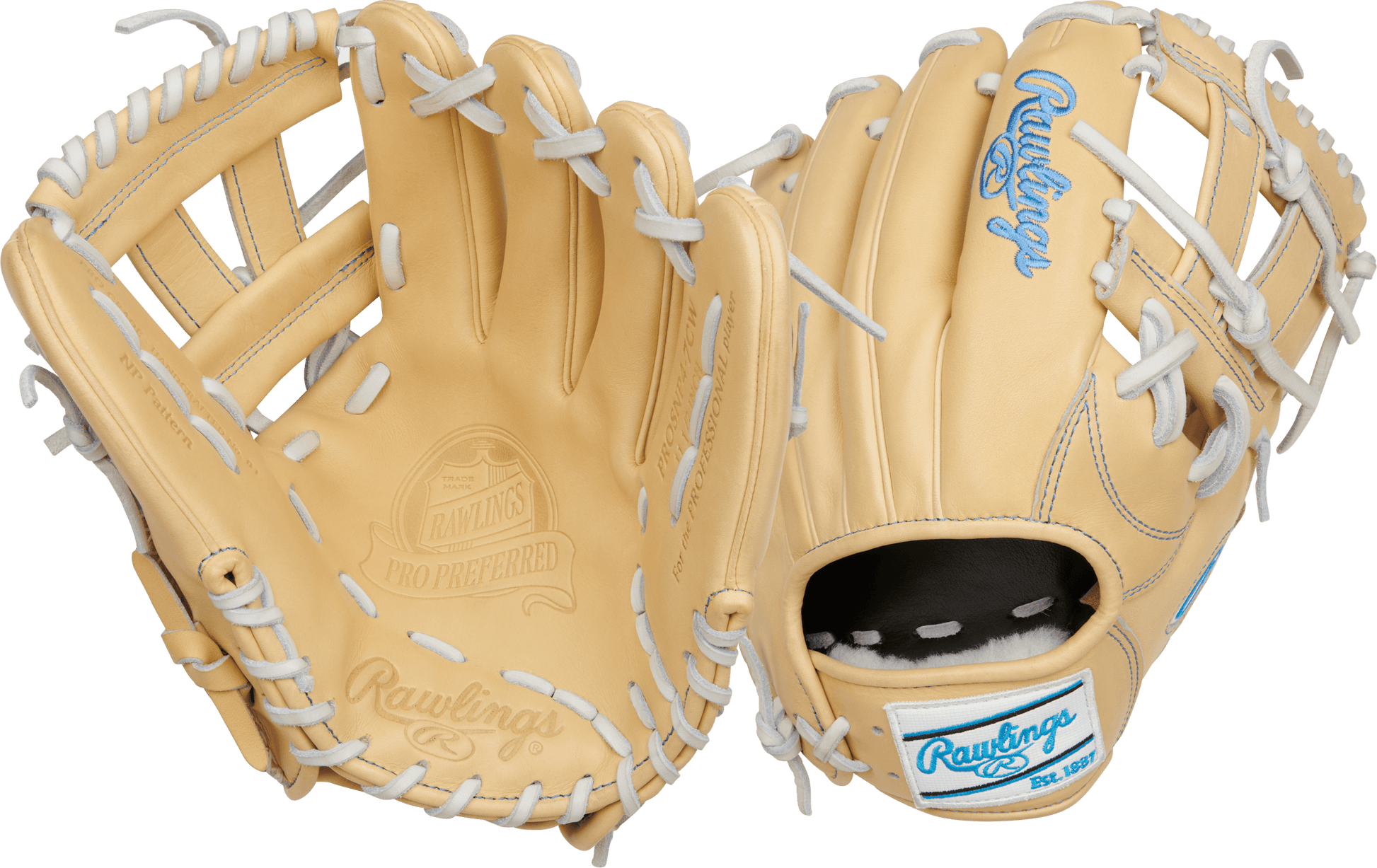 Rawlings Pro Preferred 11.5" Baseball Fielding Glove - RPROSNP4-7CW – Specs Overview | Smash It Sports | leather, kip, pro