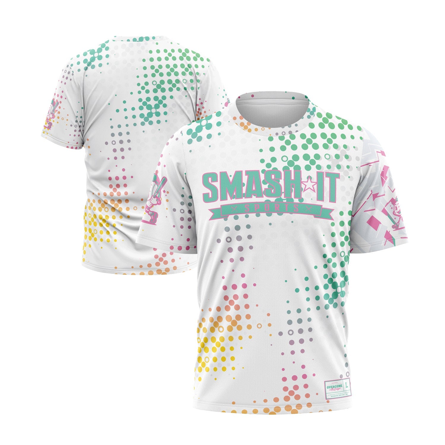 Smash It Sports Short Sleeve Shirt - Confetti Cannon – Product View | Smash It Sports | premium