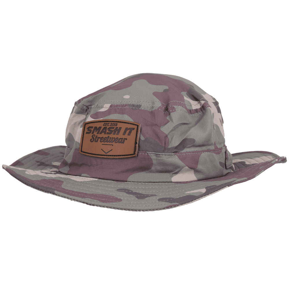 Smash It Sports Bucket Hat Camo with Leather Patch - Smash It Sports