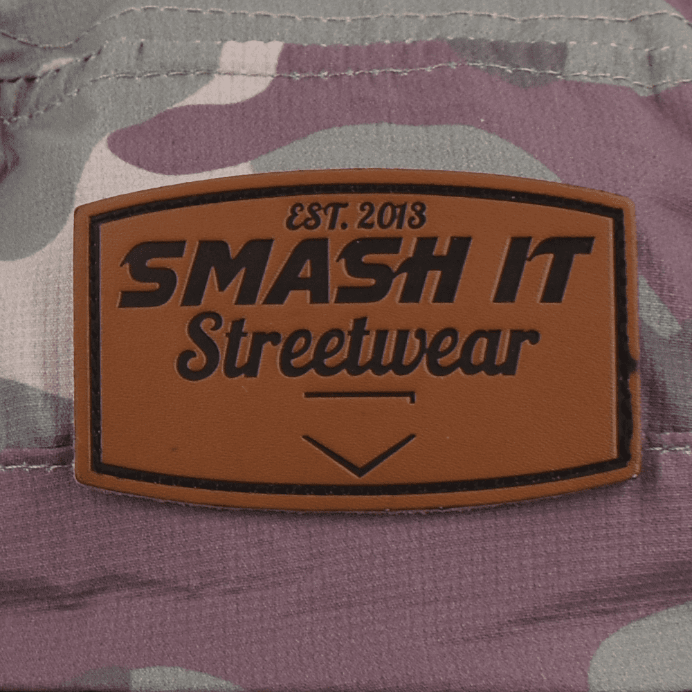 Smash It Sports Bucket Hat Camo with Leather Patch