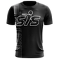 Smash It Sports EVO-Tech Short Sleeve Shirt - Black/White Repeat Logo - Smash It Sports