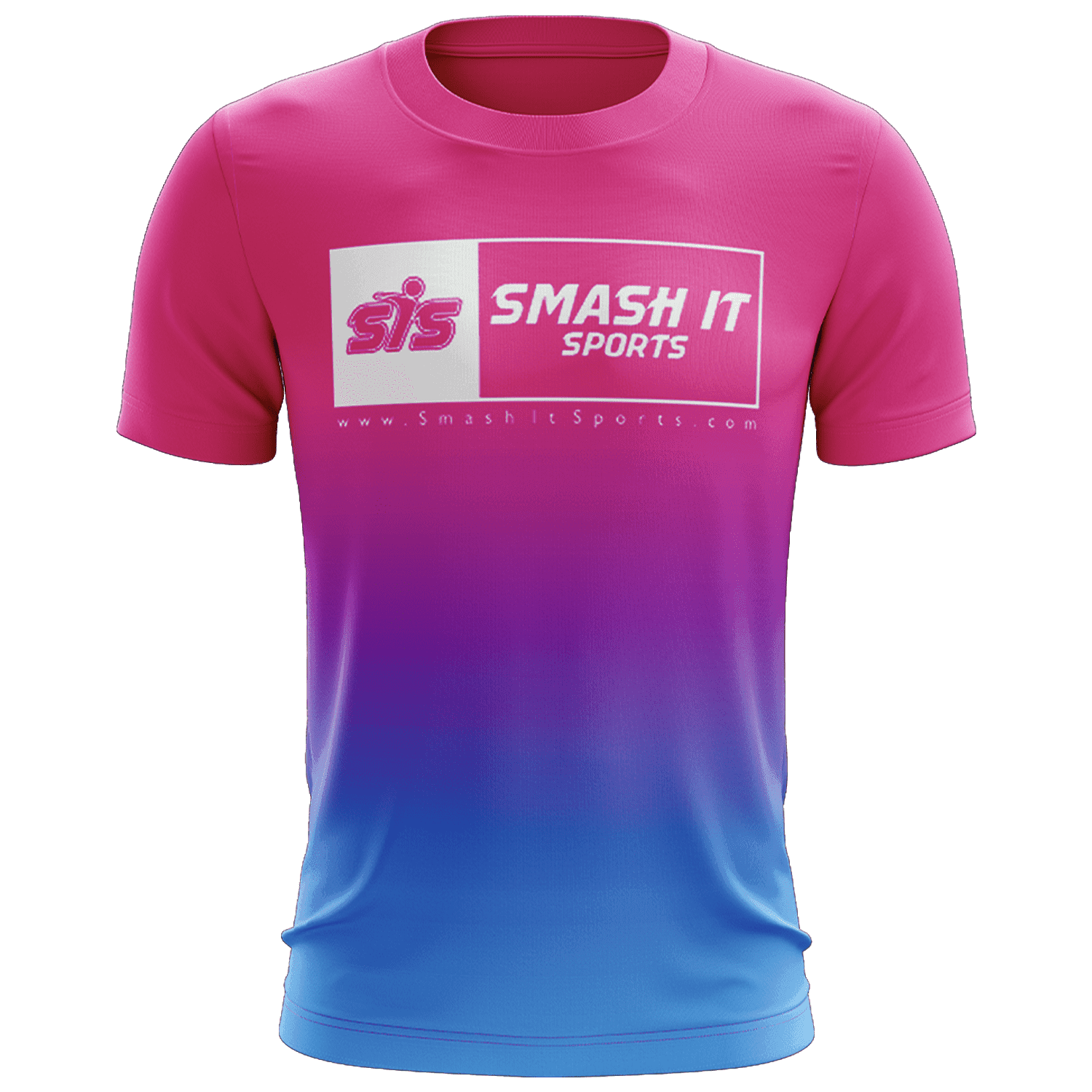 Smash It Sports EVO-Tech Short Sleeve Shirt - Pink/Carolina Fade Boxed Logo – Specs Overview | Smash It Sports | premium, pro