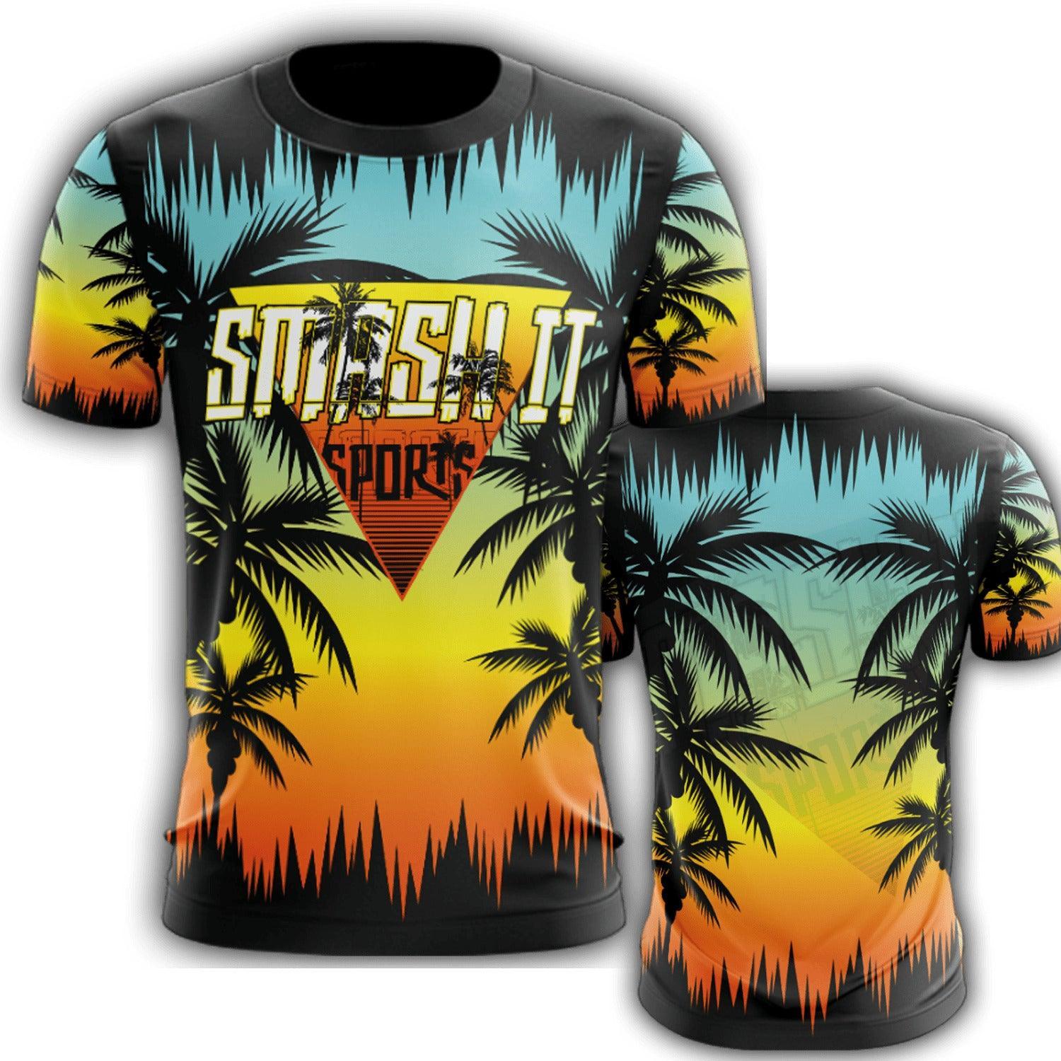 Smash It Sports EVO-Tech Short Sleeve Shirt - Hawaiian – Product View | Smash It Sports | premium, pro