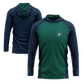 Smash It Sports Hooded Long Sleeve Tee - Teal/Navy - Smash It Sports