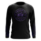 Smash It Sports Long Sleeve Shirt (Black/Purple Emblem) – Primary View | Smash It Sports