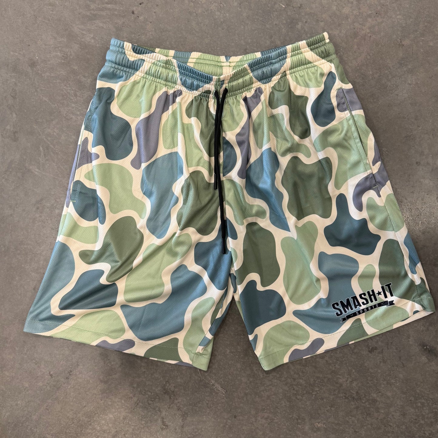 Smash It Sports Mesh Shorts - Duck Camo - Smash It Sports