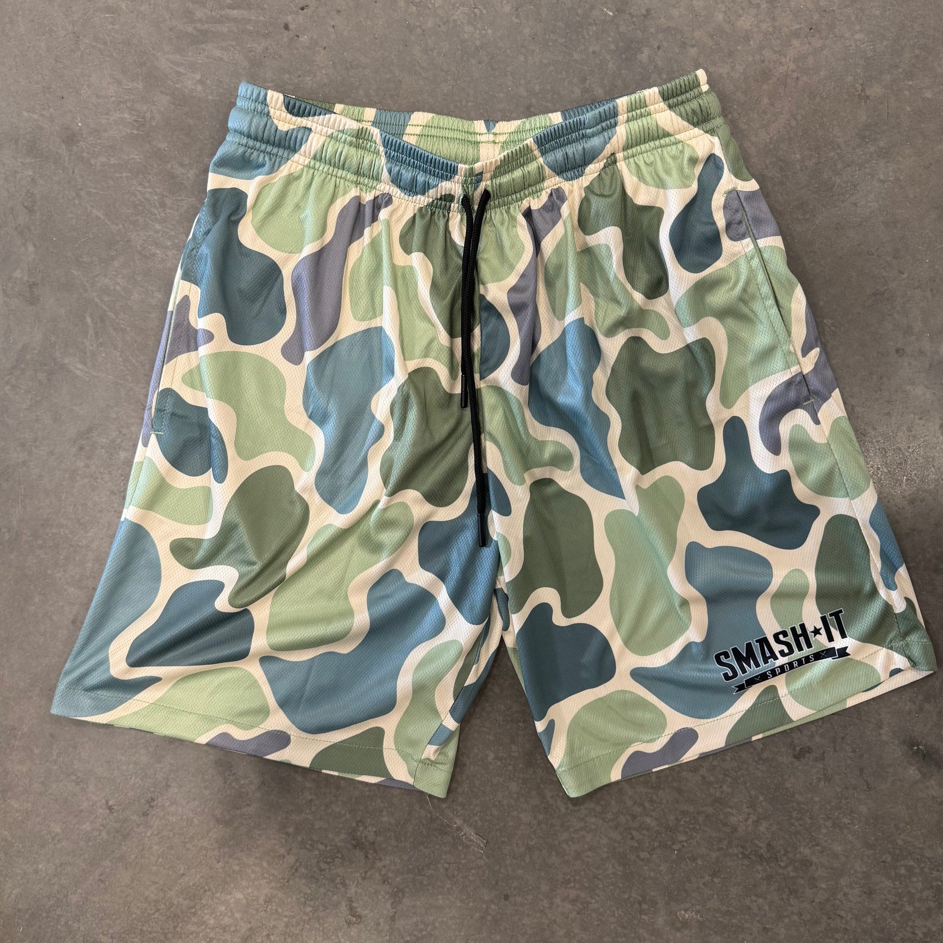 Smash It Sports Mesh Shorts - Duck Camo - Smash It Sports