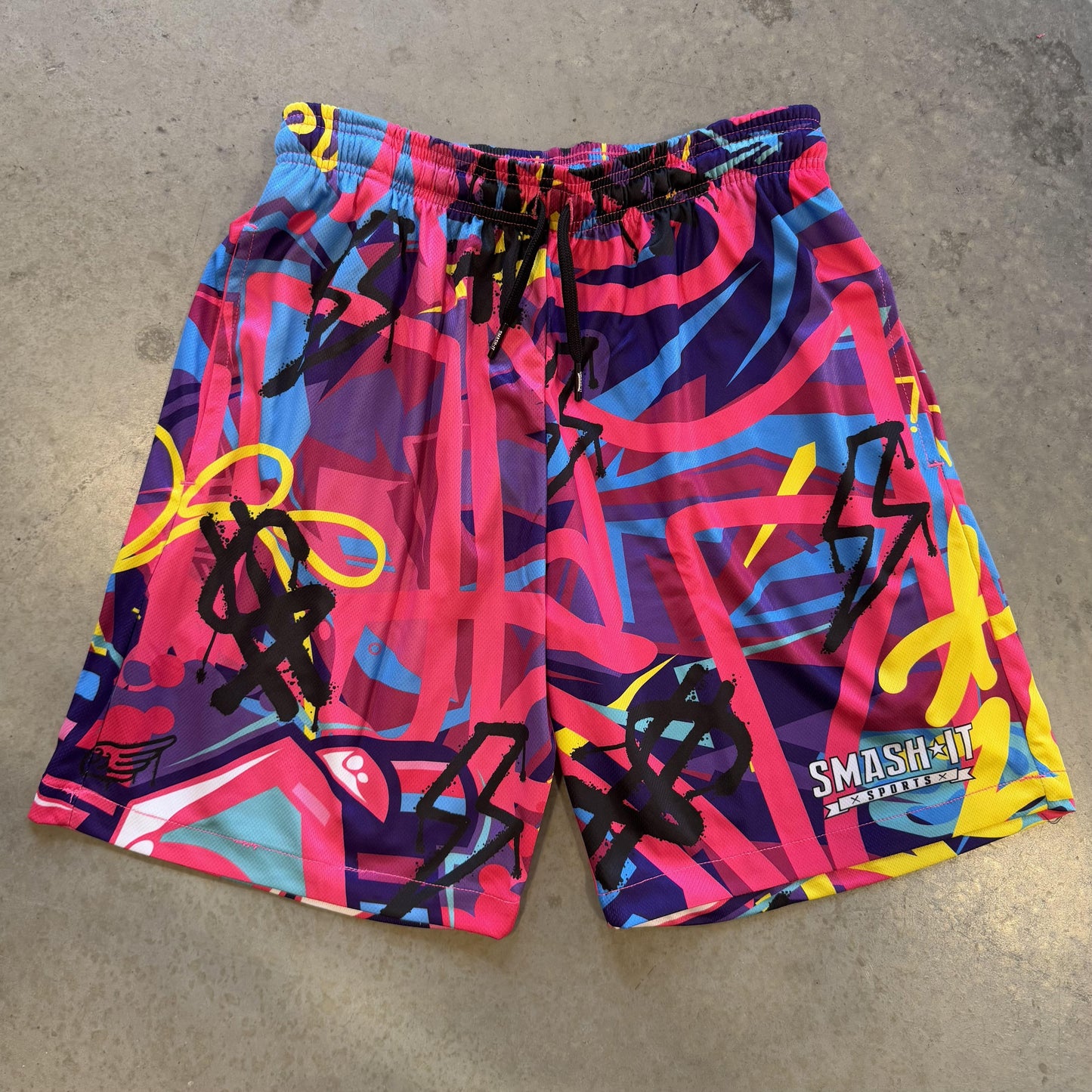 Smash It Sports Mesh Shorts - Graffiti - Smash It Sports