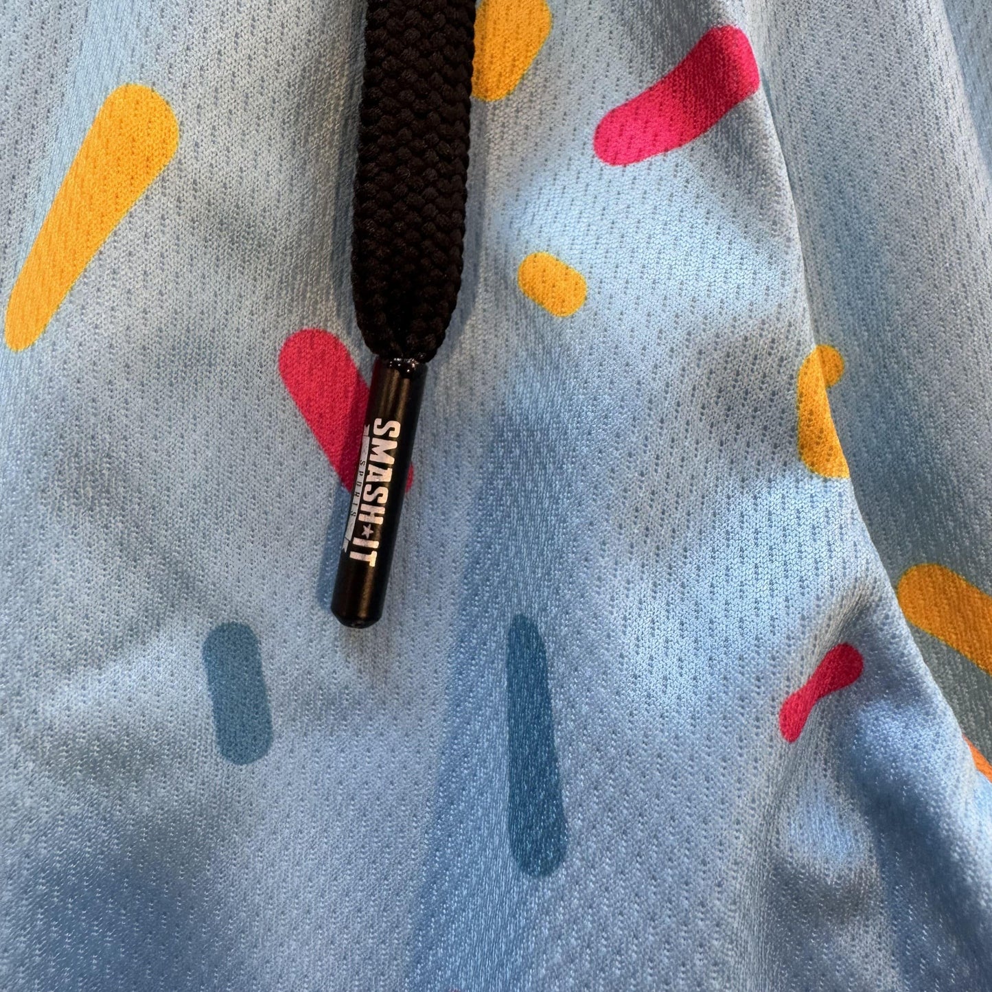 Smash It Sports Mesh Shorts - Ice Cream Drip Blue - Smash It Sports