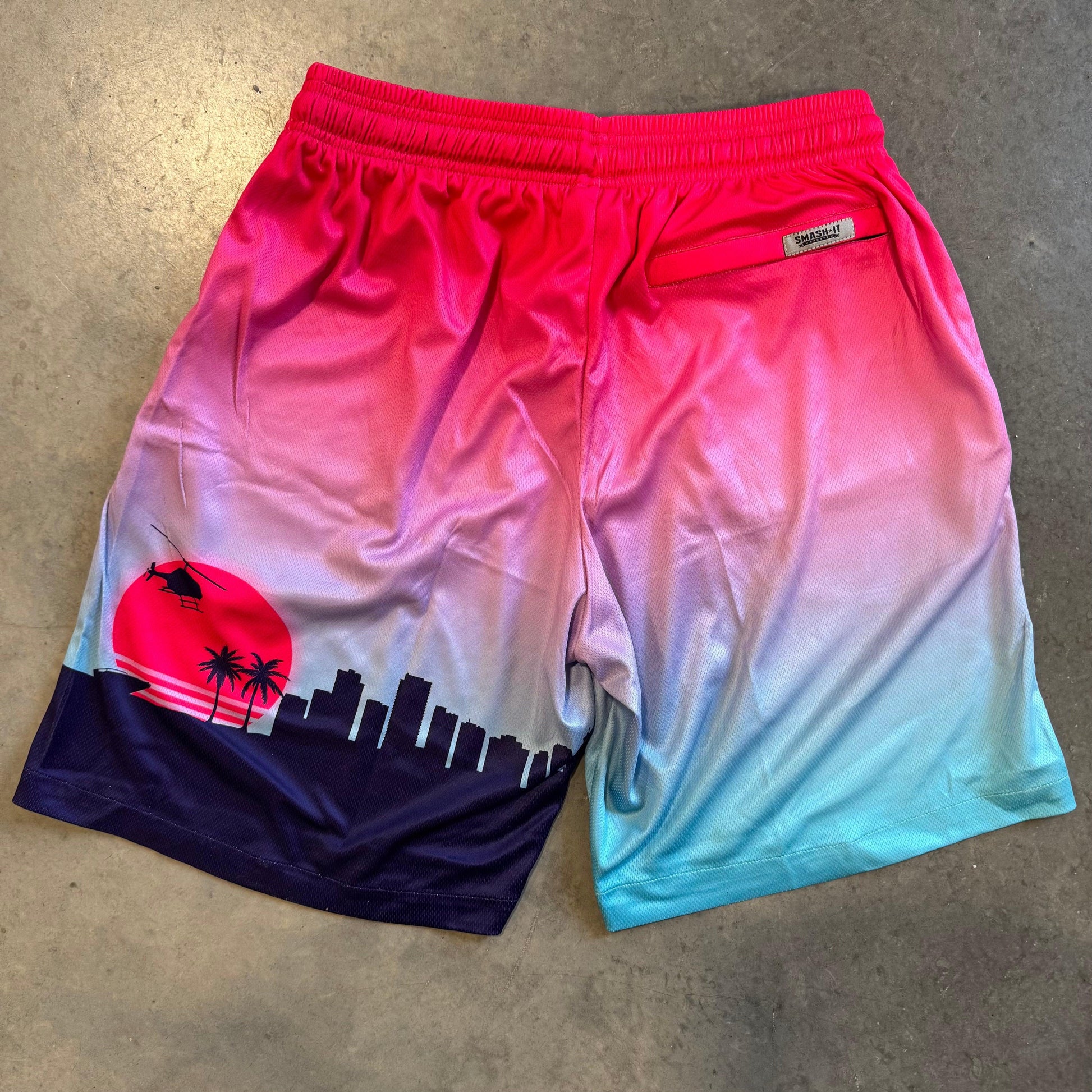 Smash It Sports Mesh Shorts - Miami Vice - Smash It Sports
