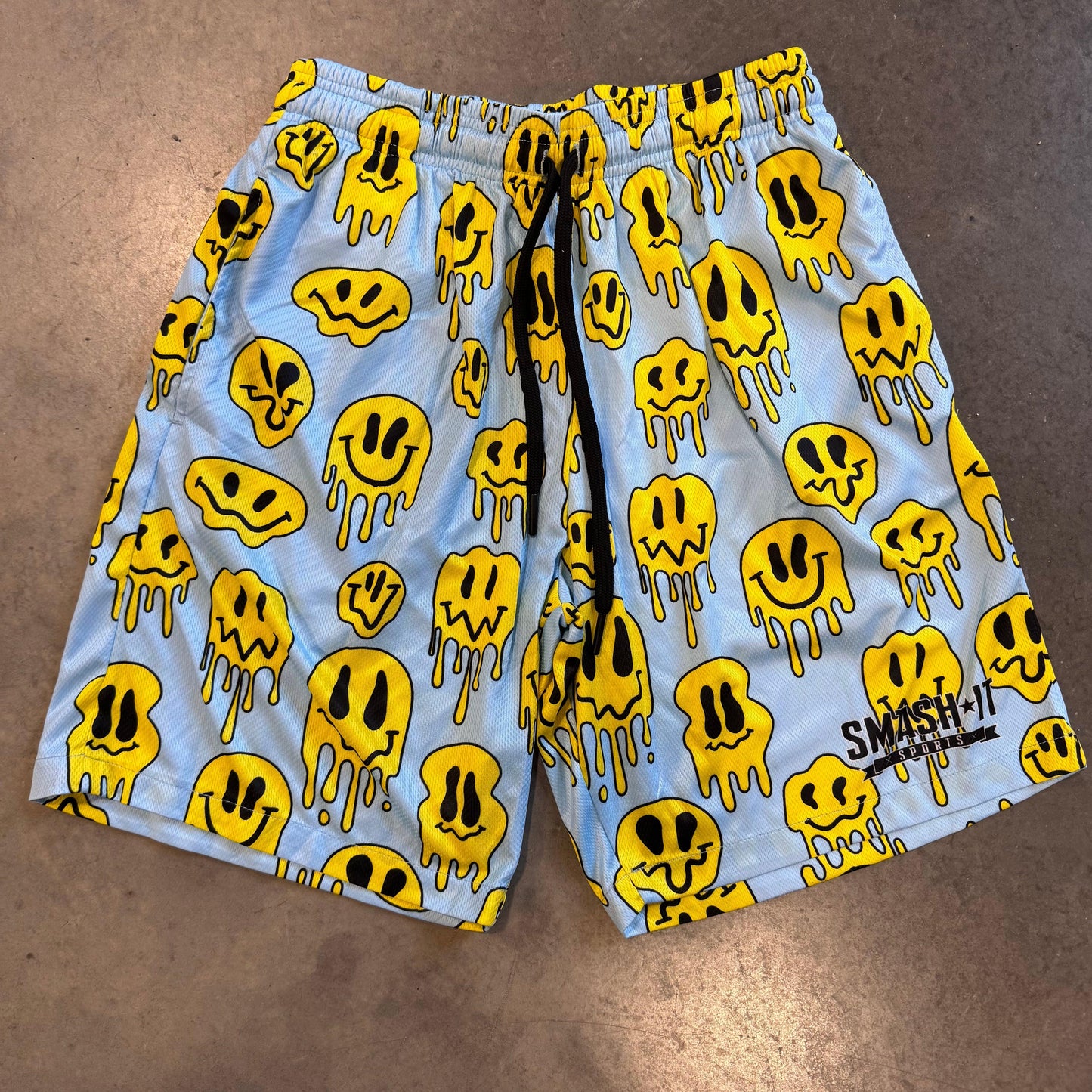 Smash It Sports Mesh Shorts - Smiley Carolina - Smash It Sports