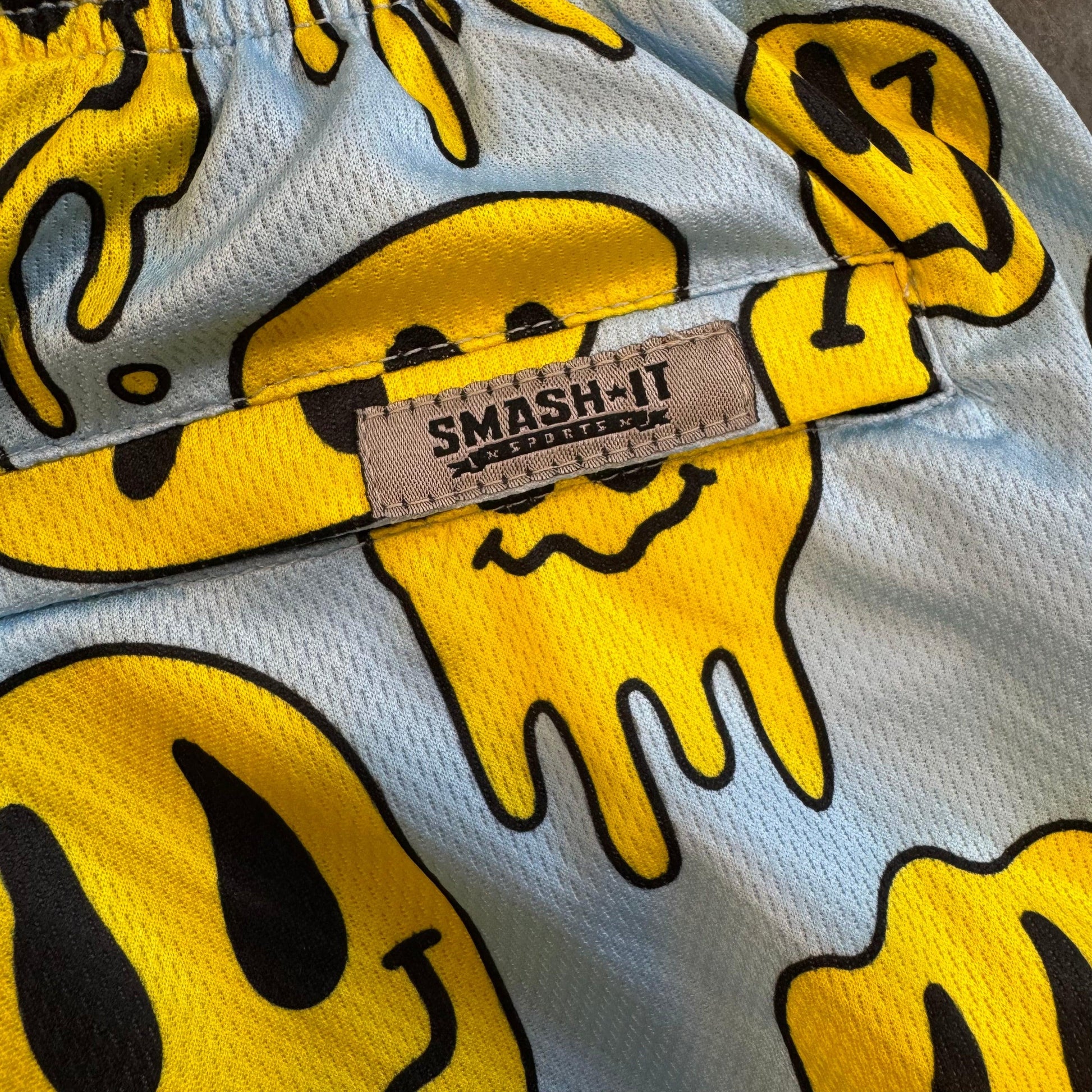 Smash It Sports Mesh Shorts - Smiley Carolina - Smash It Sports