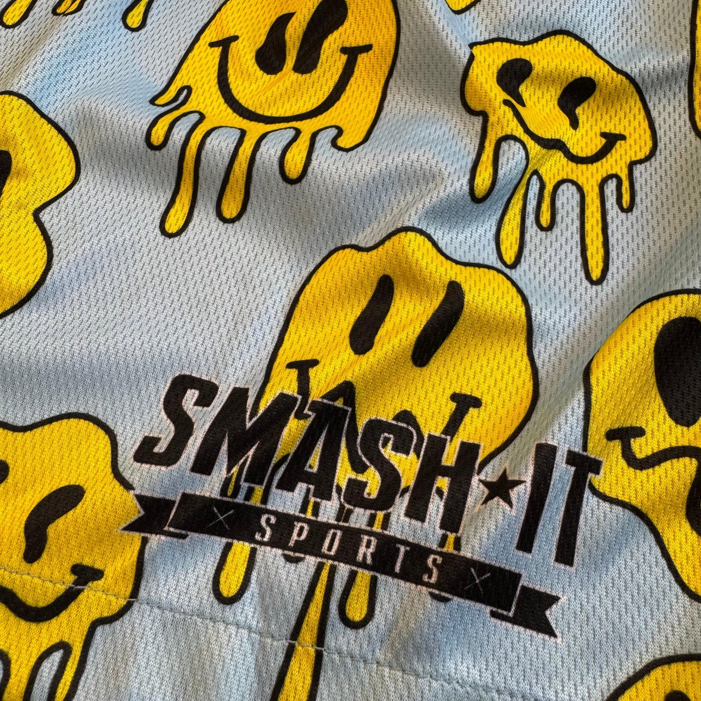 Smash It Sports Mesh Shorts - Smiley Carolina - Smash It Sports