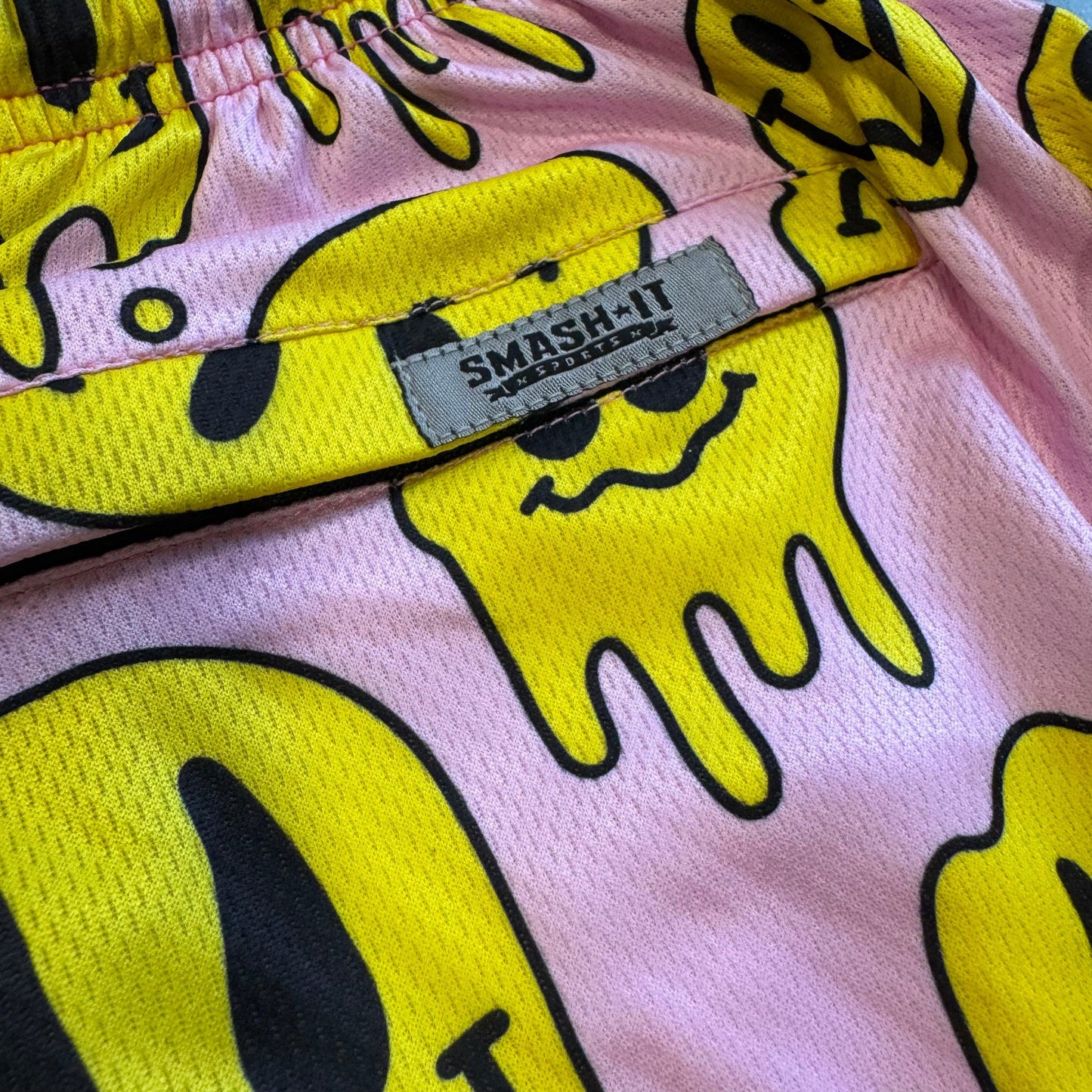 Smash It Sports Mesh Shorts - Smiley Pink - Smash It Sports