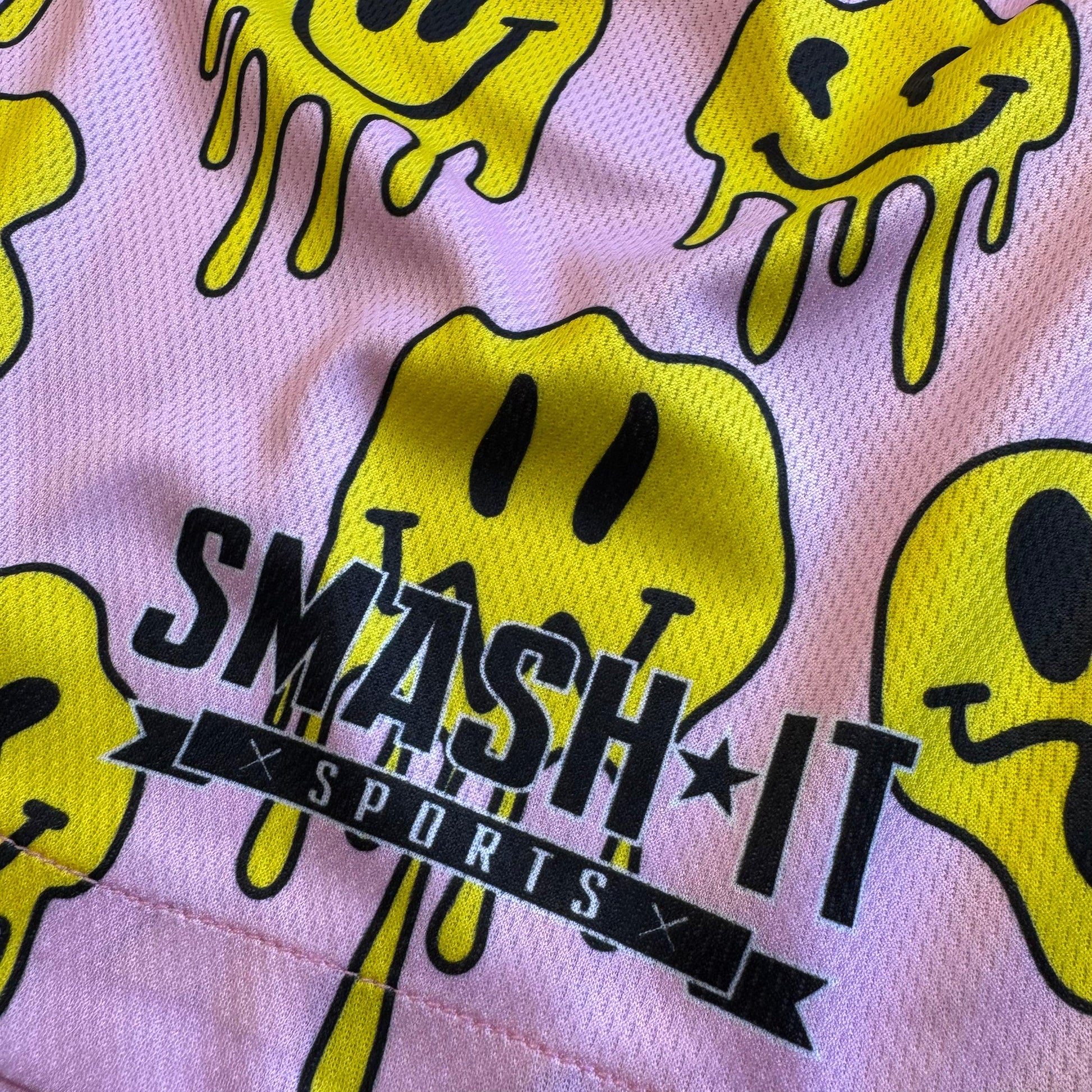 Smash It Sports Mesh Shorts - Smiley Pink - Smash It Sports