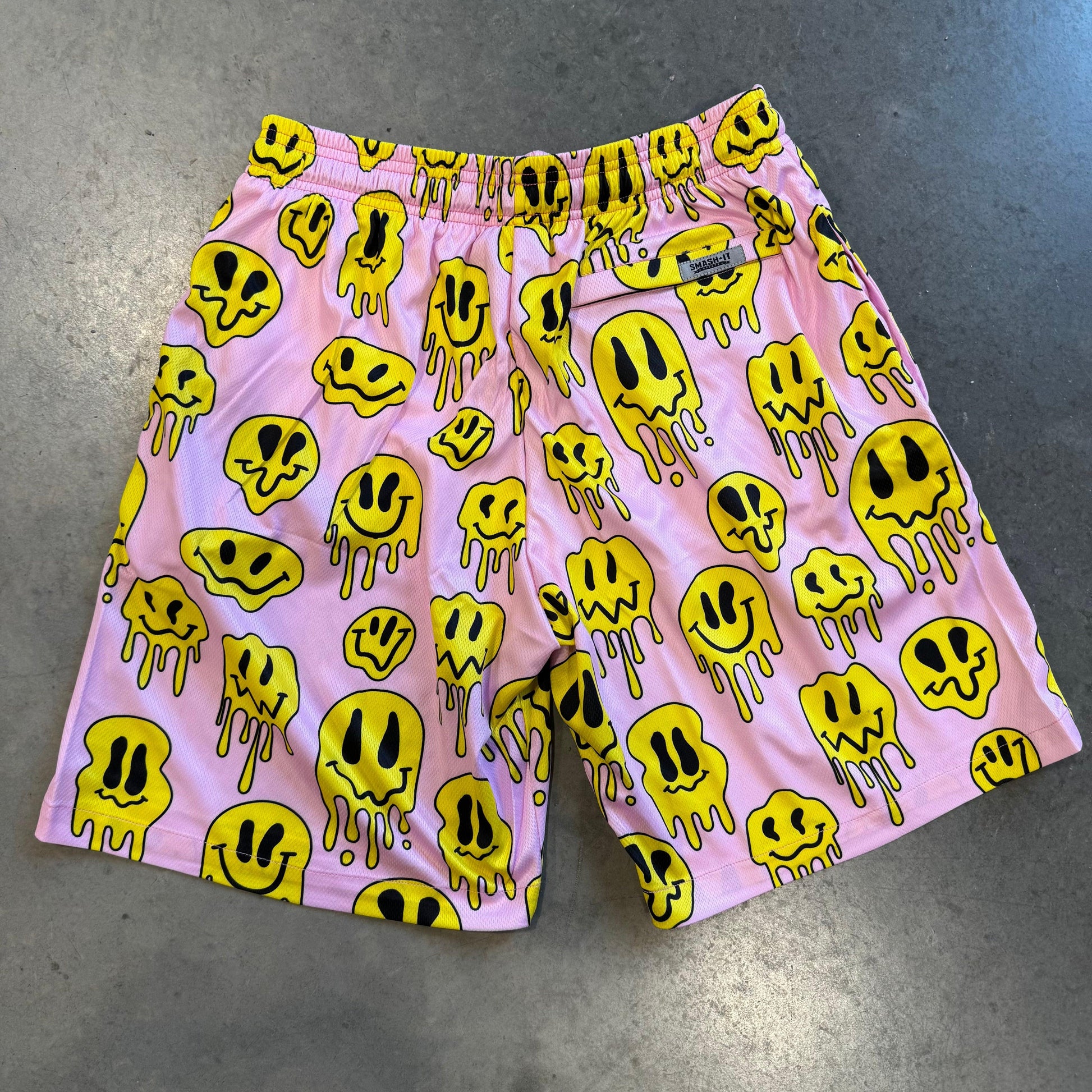 Smash It Sports Mesh Shorts - Smiley Pink - Smash It Sports