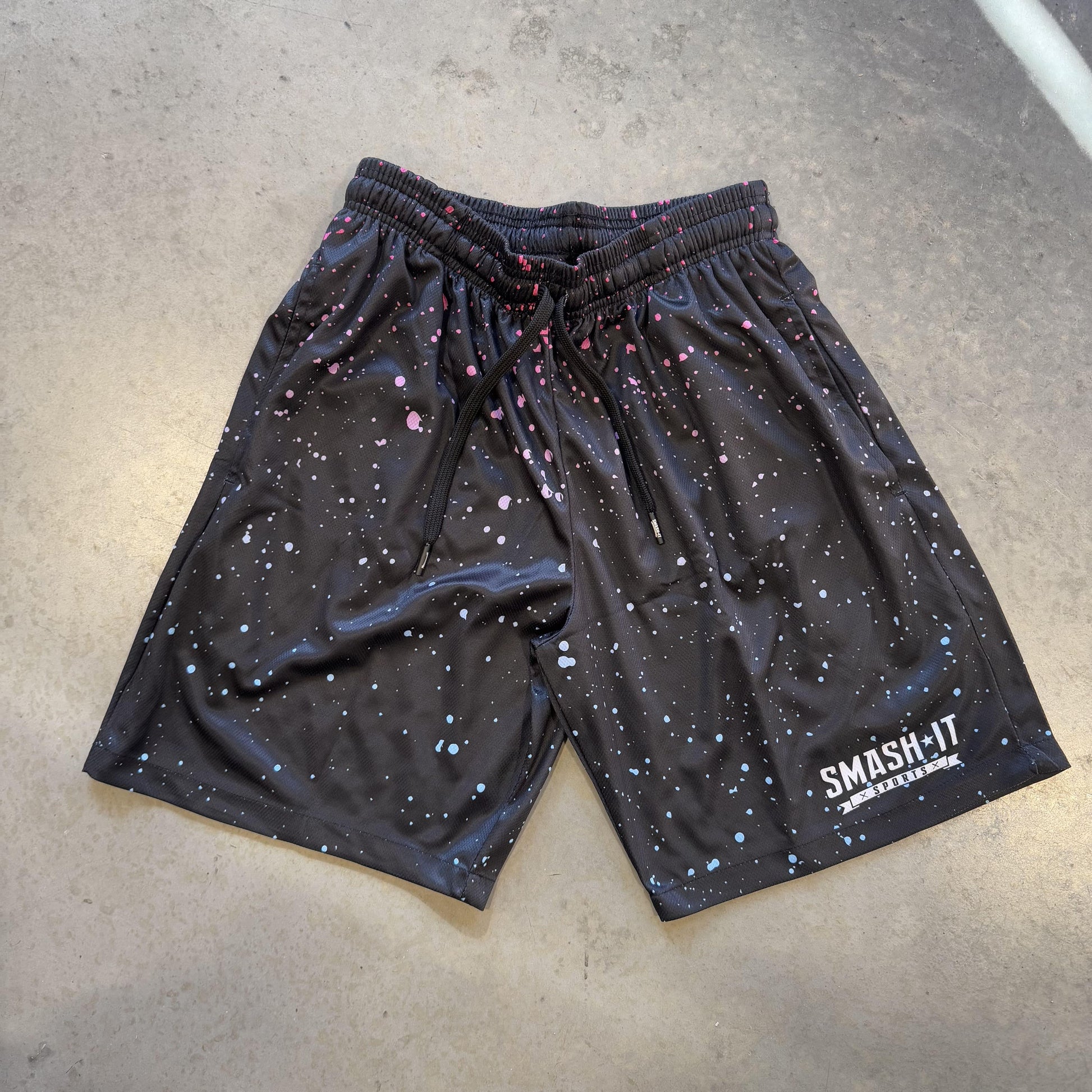 Smash It Sports Mesh Shorts - Splatter Galaxy - Smash It Sports