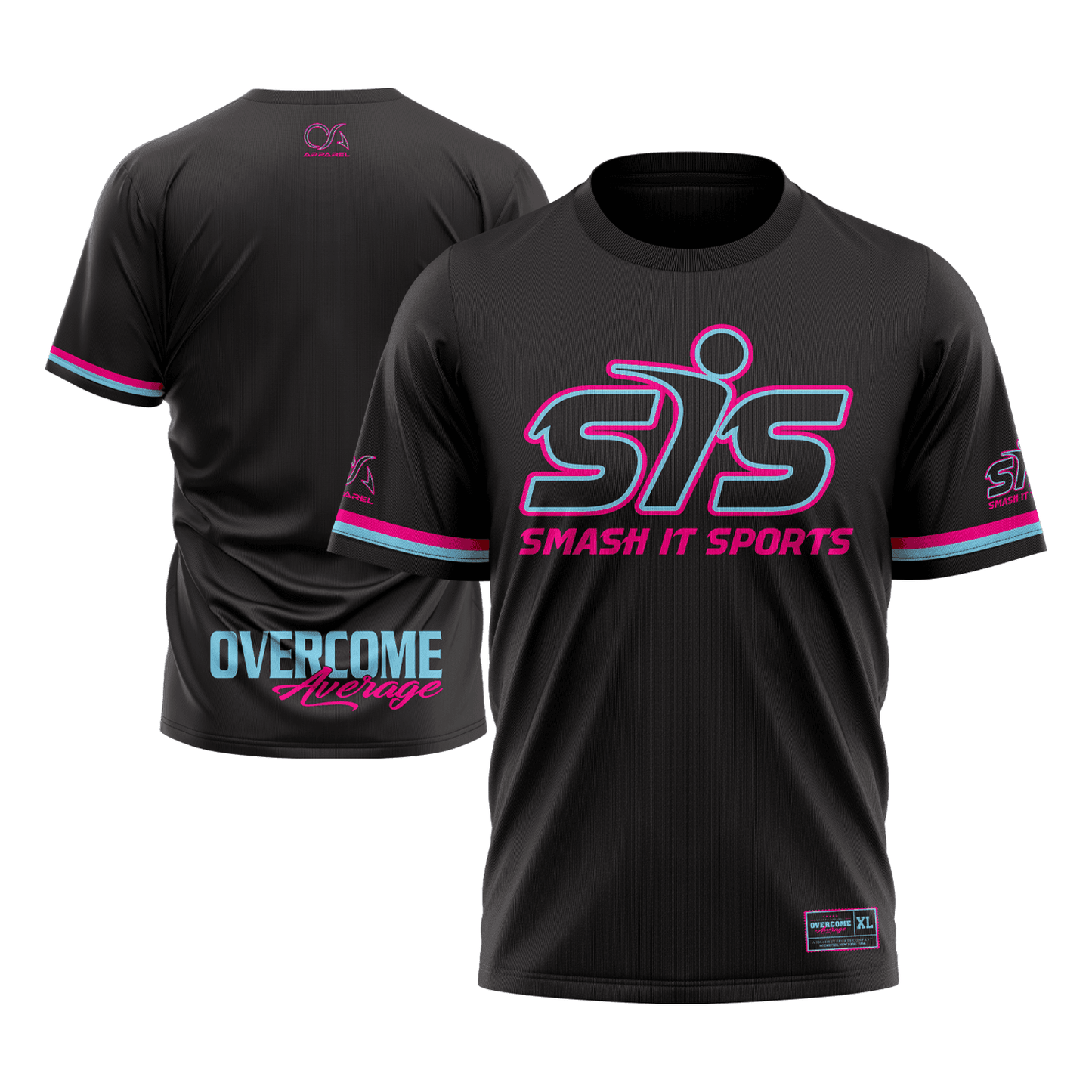 Smash It Sports Short Sleeve Shirt - The League (Cotton Candy) – Specs Overview | Smash It Sports | premium
