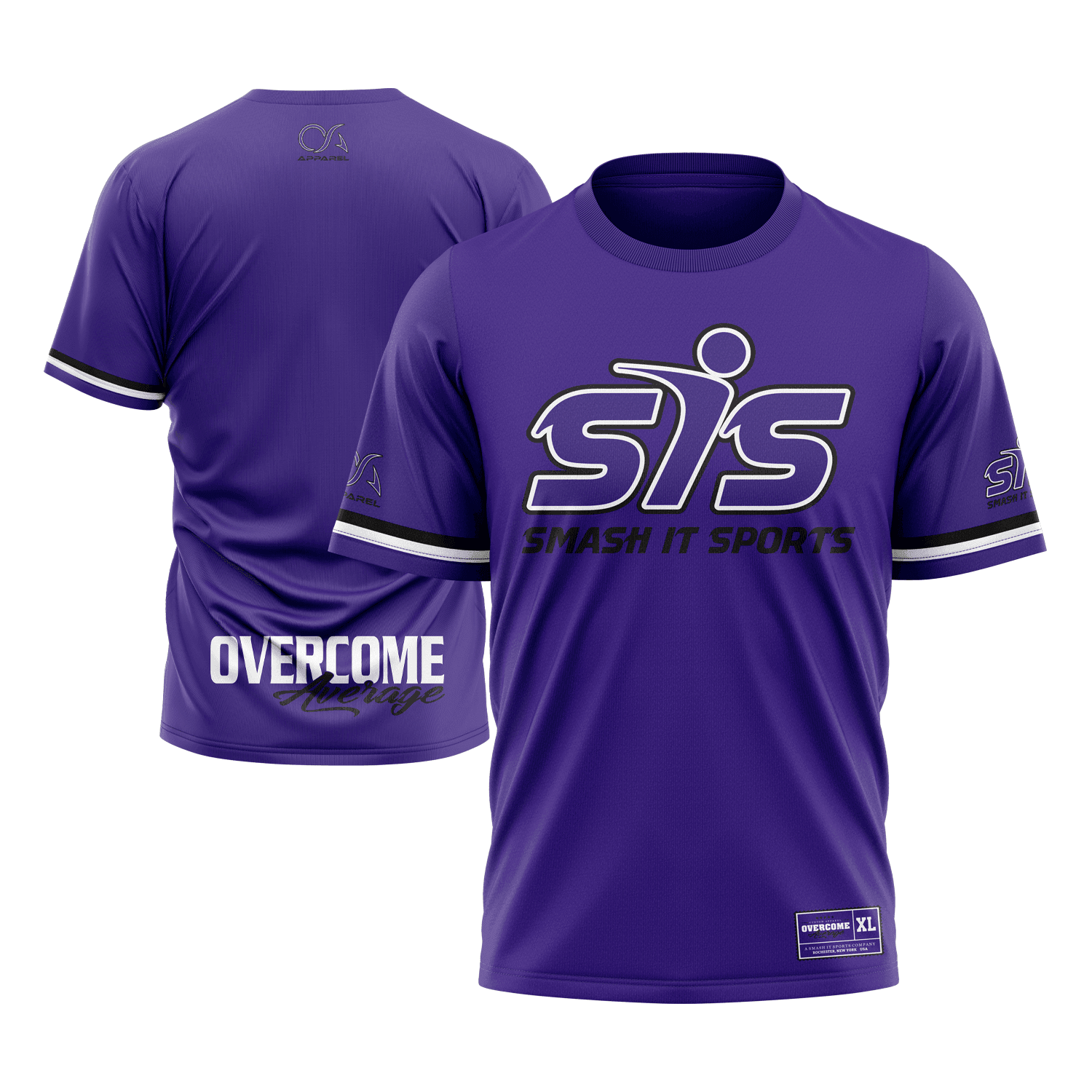 Smash It Sports Short Sleeve Shirt - The League (Purple) – Specs Overview | Smash It Sports | premium