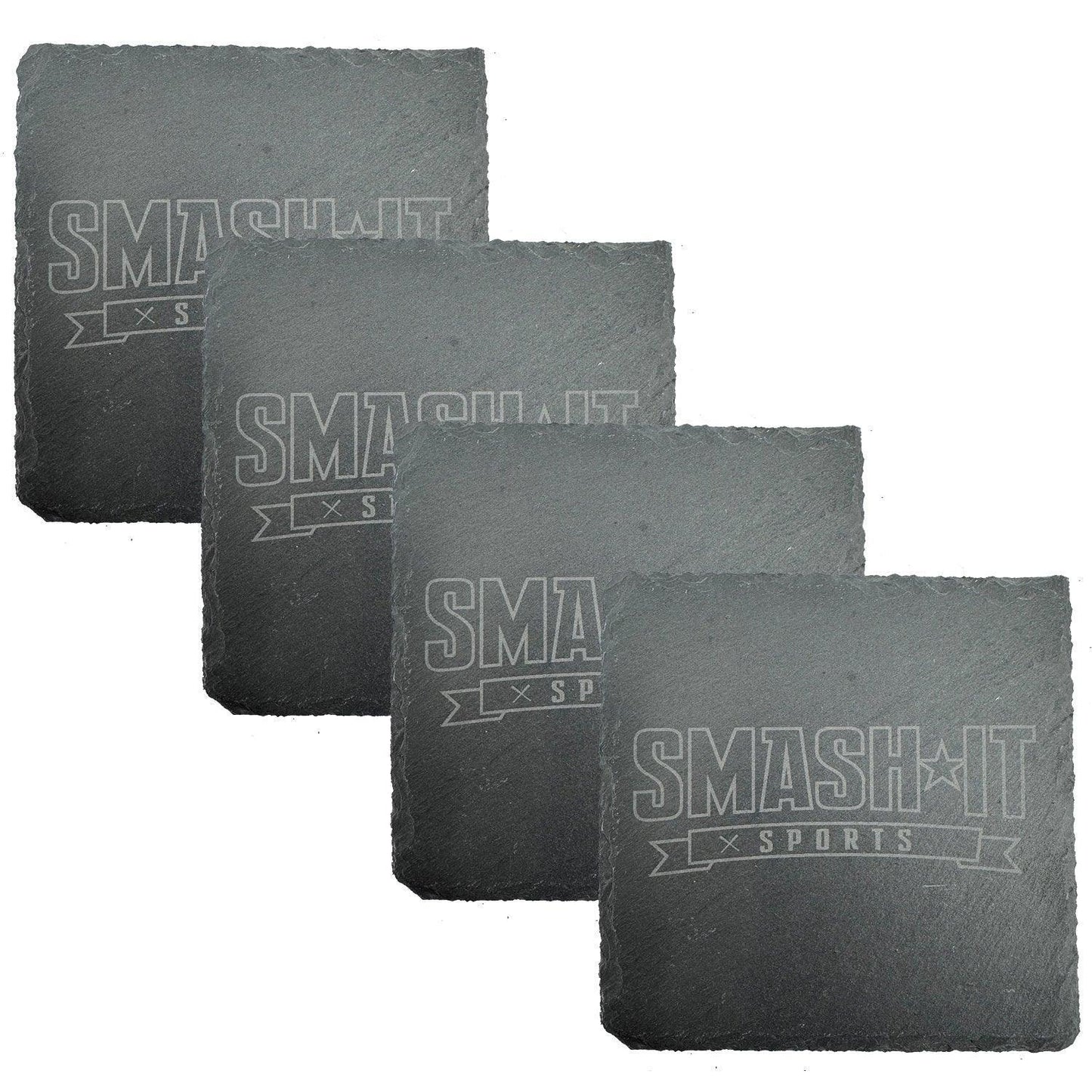 Smash It Sports Slate Coasters (4-Pack) - Smash It Sports
