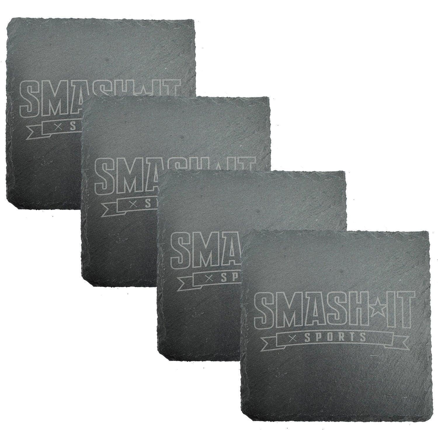 Smash It Sports Slate Coasters (4-Pack) - Smash It Sports