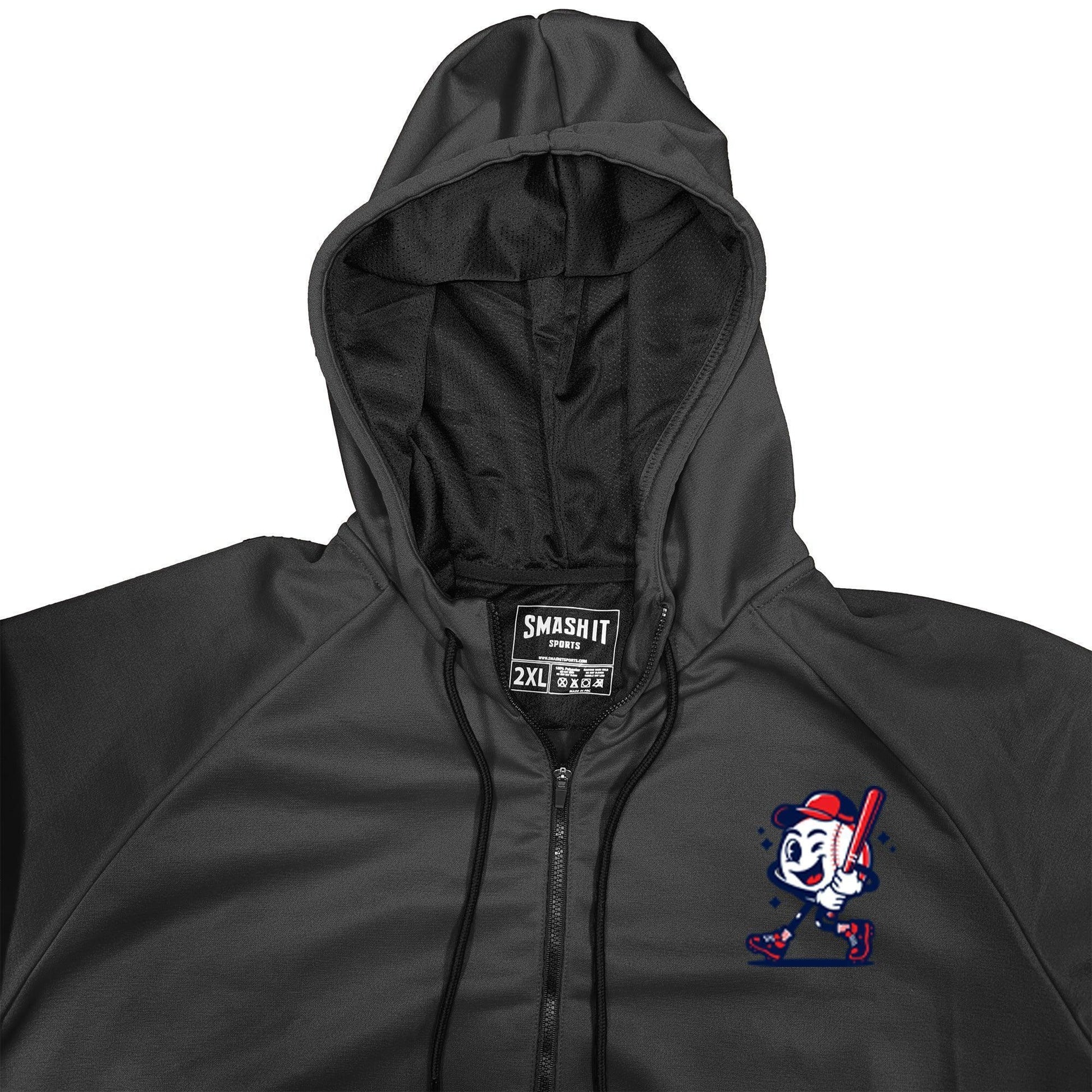 Smash It Sports "Smashie" BP Fleece Hoodie - Black - Smash It Sports