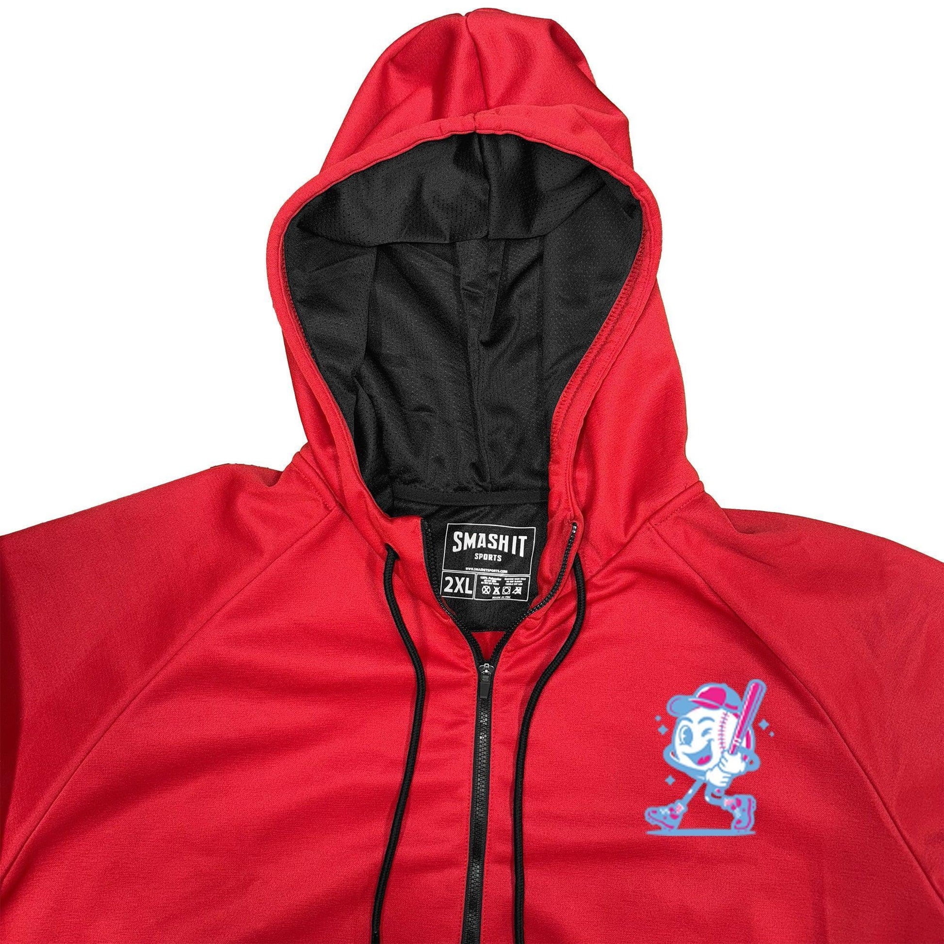 Smash It Sports "Smashie" BP Fleece Hoodie - Red - Smash It Sports