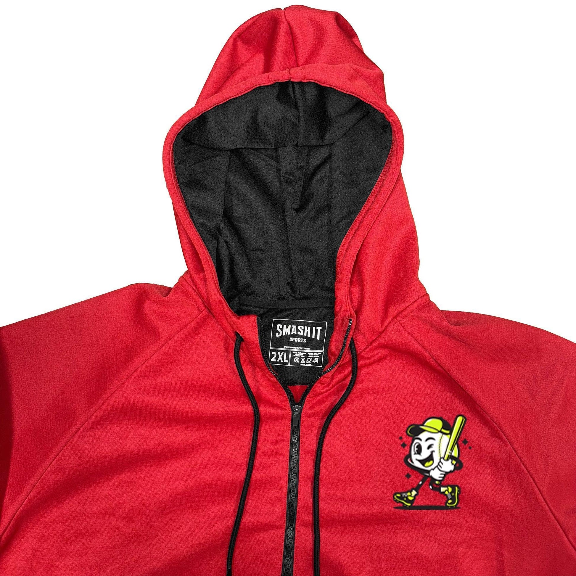 Smash It Sports "Smashie" BP Fleece Hoodie - Red - Smash It Sports