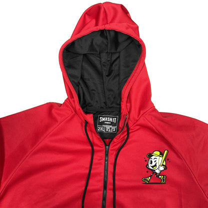 Smash It Sports "Smashie" BP Fleece Hoodie - Red - Smash It Sports