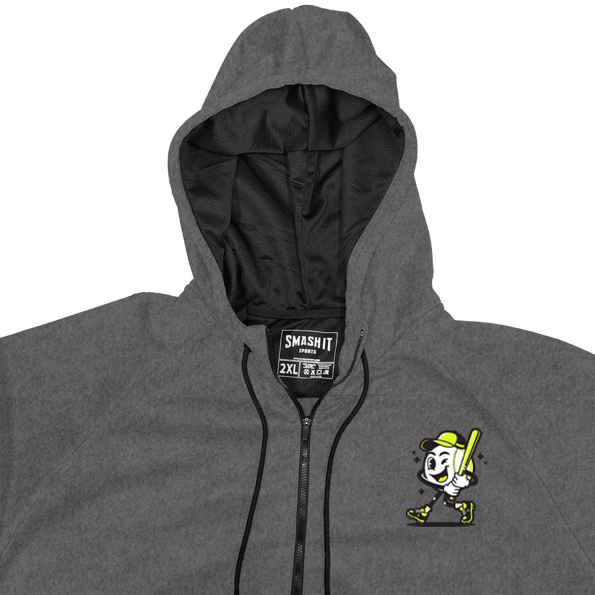 Smash It Sports "Smashie" BP Fleece Hoodie - Steel - Smash It Sports