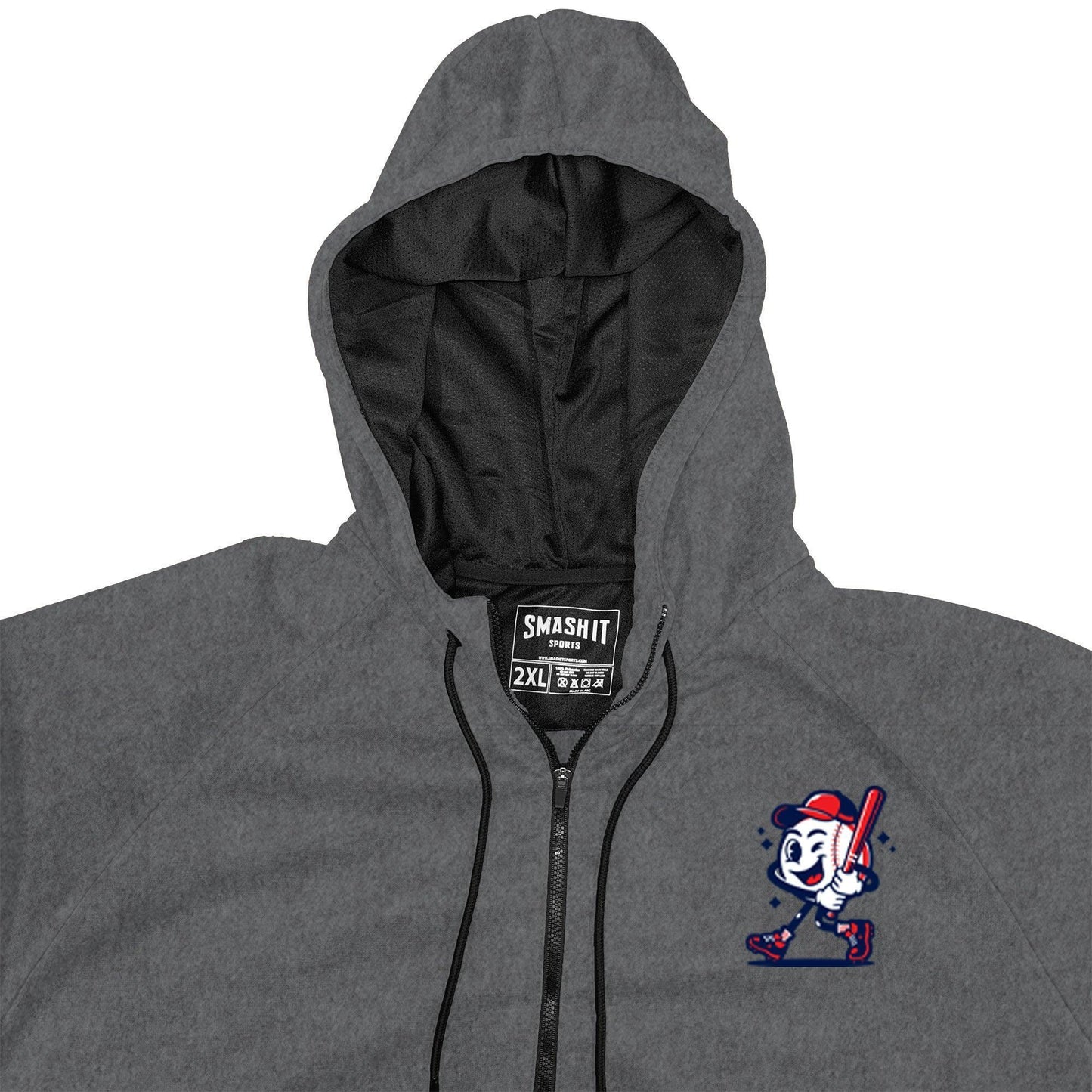 Smash It Sports "Smashie" BP Fleece Hoodie - Steel - Smash It Sports