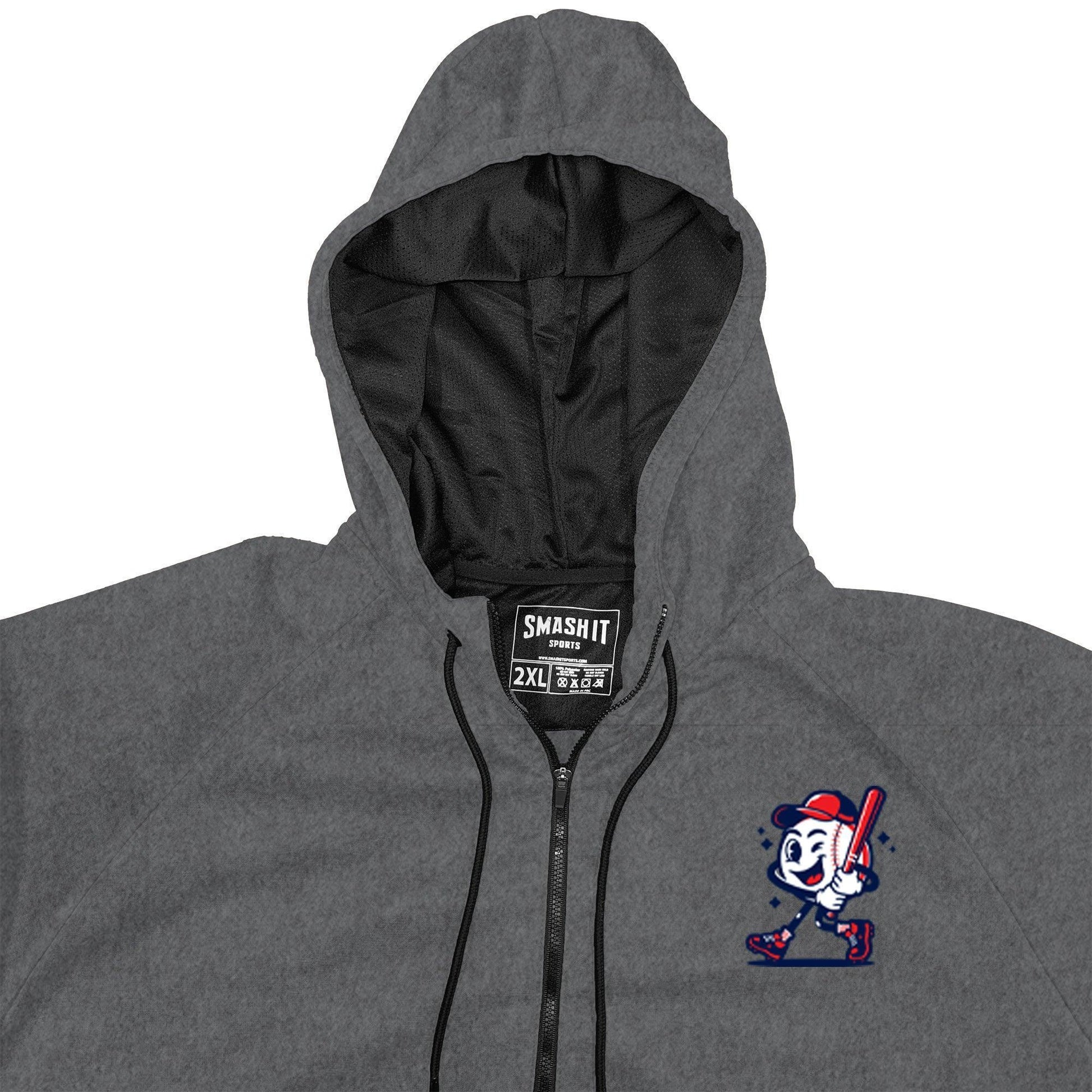 Smash It Sports "Smashie" BP Fleece Hoodie - Steel - Smash It Sports