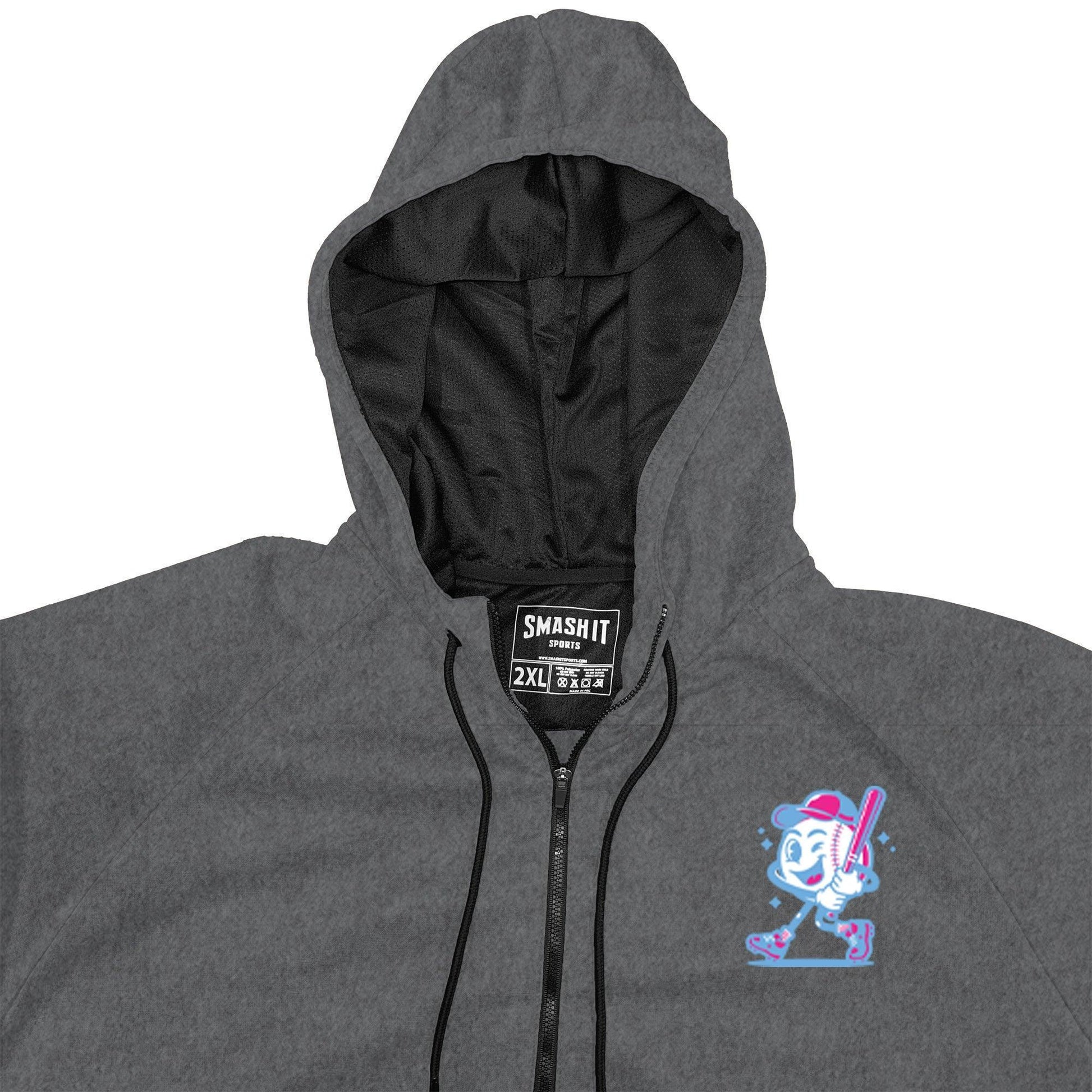 Smash It Sports "Smashie" BP Fleece Hoodie - Steel - Smash It Sports