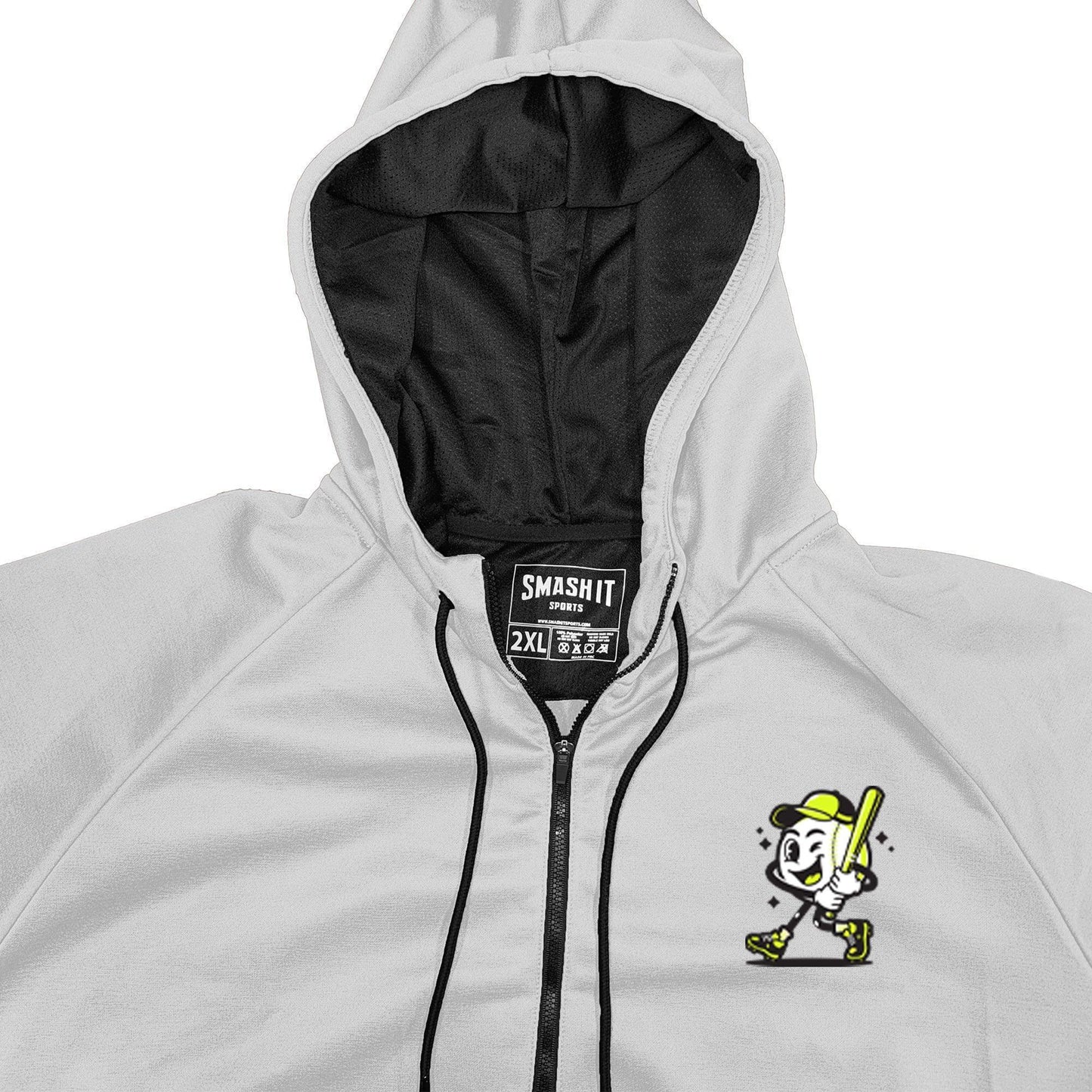 Smash It Sports "Smashie" BP Fleece Hoodie - White - Smash It Sports