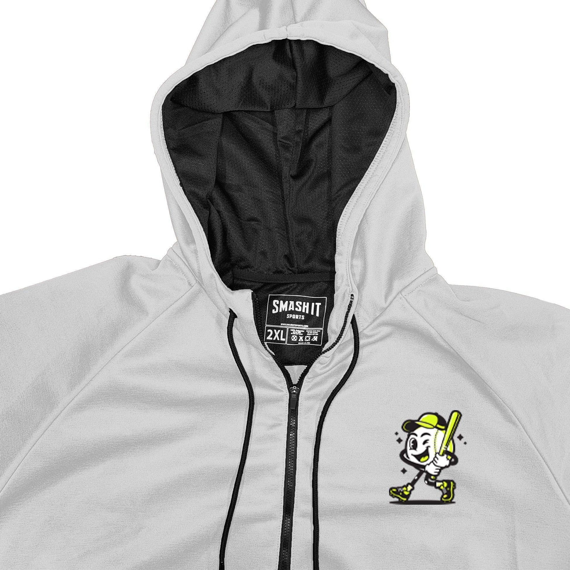 Smash It Sports "Smashie" BP Fleece Hoodie - White - Smash It Sports